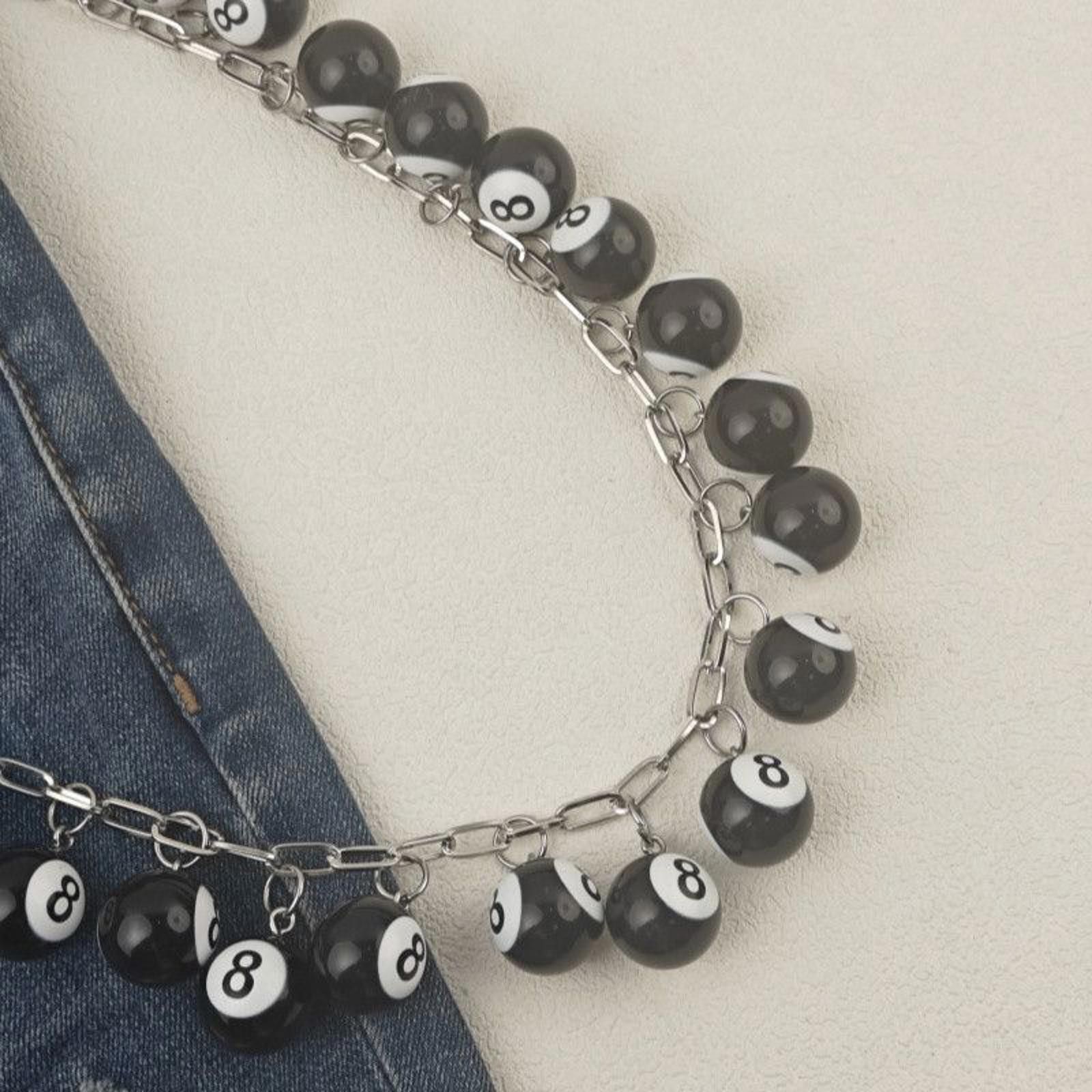 Jewelry DIY Black Eight-Shaped Key Chain Size ONE SIZE - 3 Thumbnail