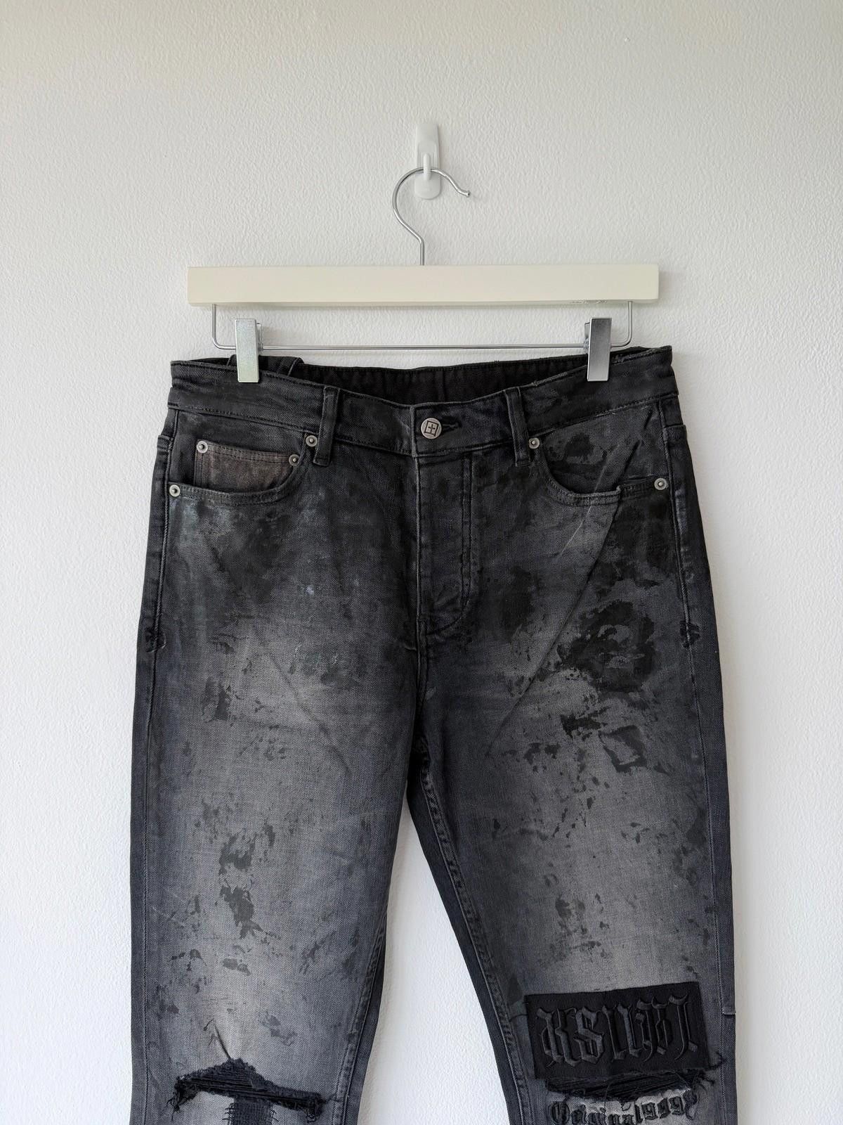 Ksubi new Ksubi mens jeans chitch black powder grey praying 32 Size US 32 / EU 48 - 2 Thumbnail