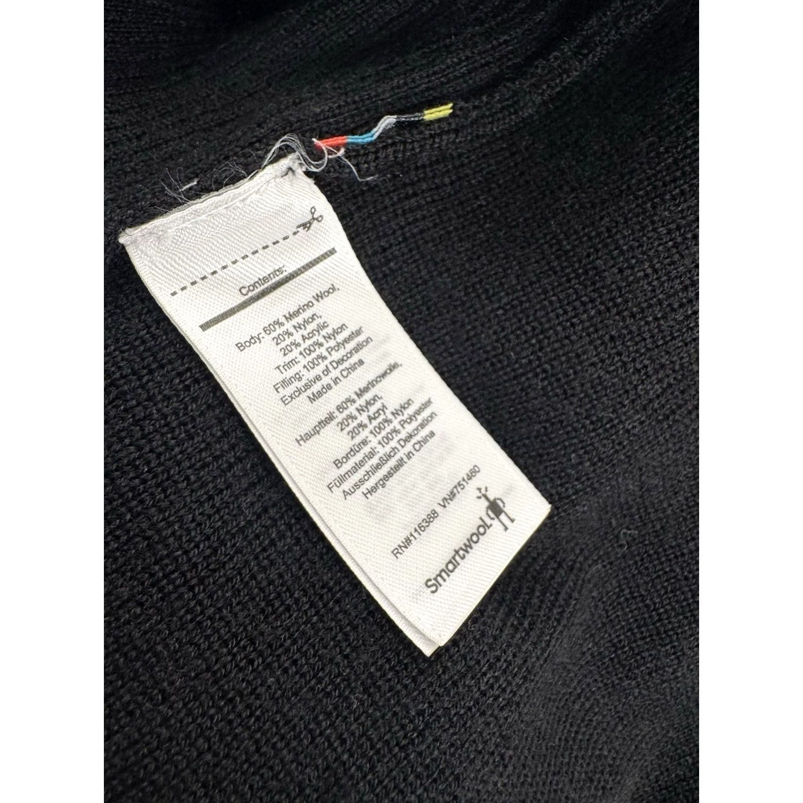 Smartwool SMARTWOOL Merino Mens XL Pullover Sweater Jacket Black - Pullover, Padded Shoulders, XL, Mens, Black, 90s? Size US XL / EU 56 / 4 - 5 Thumbnail