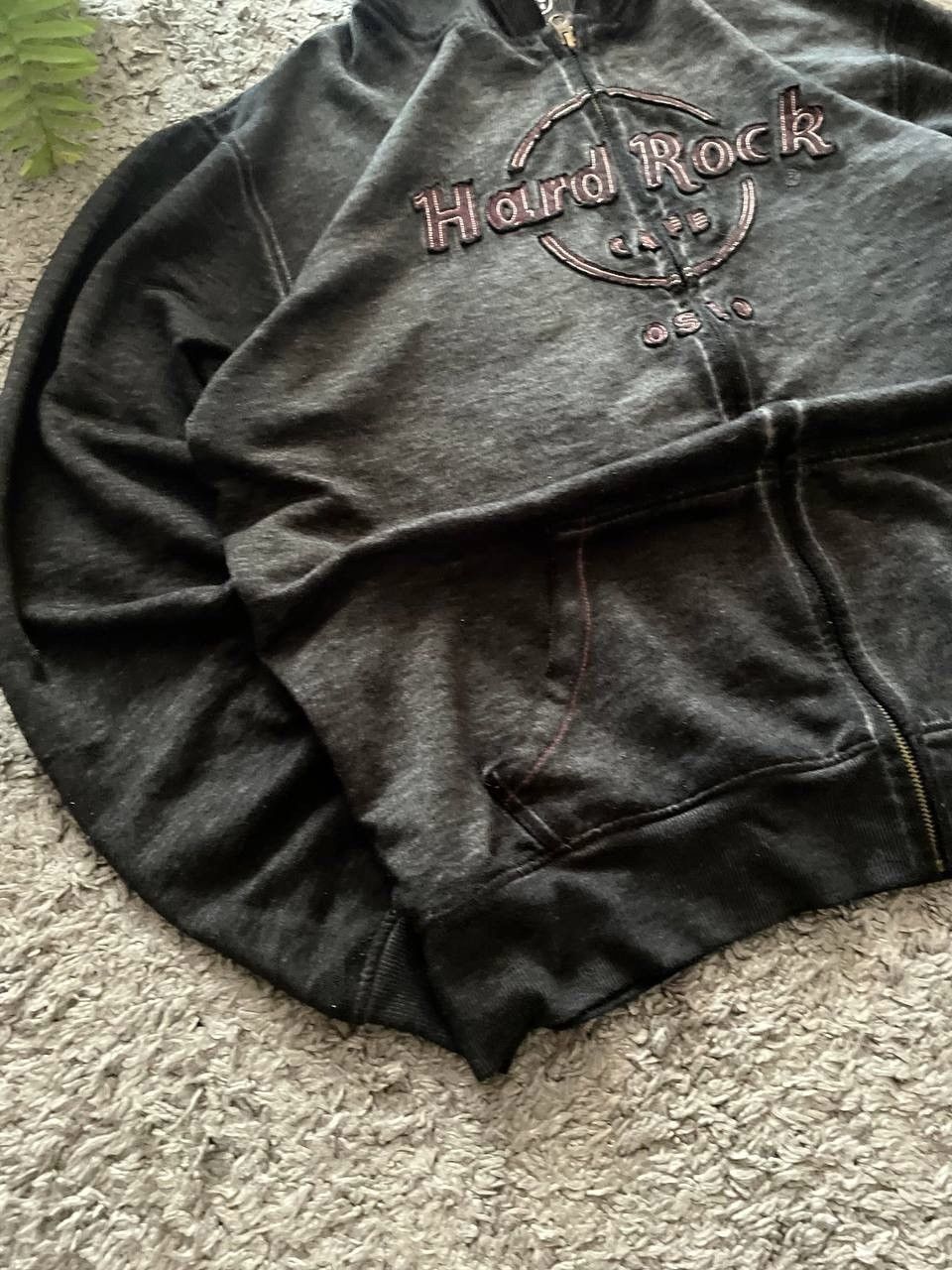 Hard Rock Cafe × Vintage 00s Hard Rock Cafe Oslo Zip Hoodie Streetwear Vintage Logo Size US XL / EU 56 / 4 - 6 Thumbnail