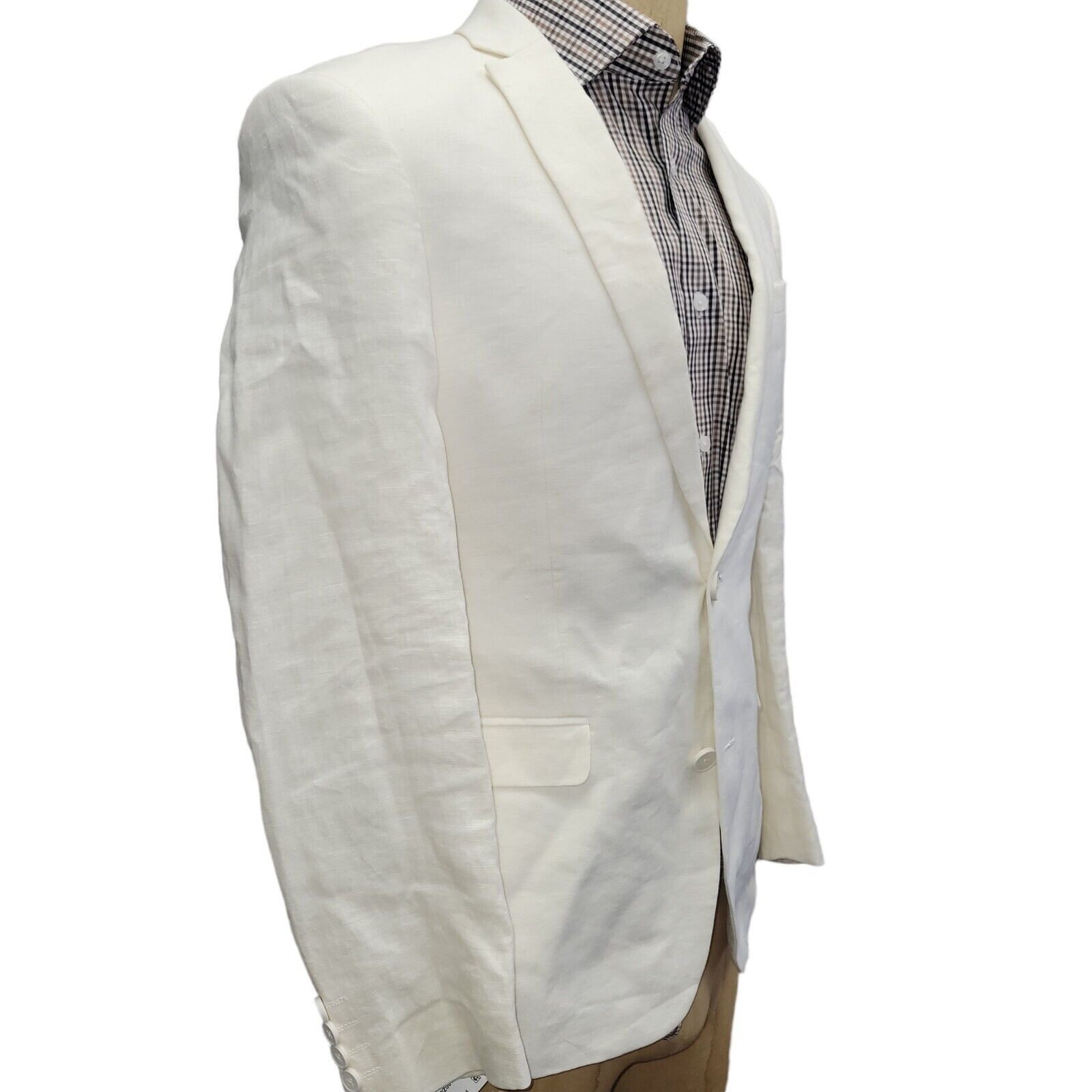 Bar III Men's Bar III 100% Linen Jacket. Size 36R. New With Tags Size 36R - 6 Thumbnail