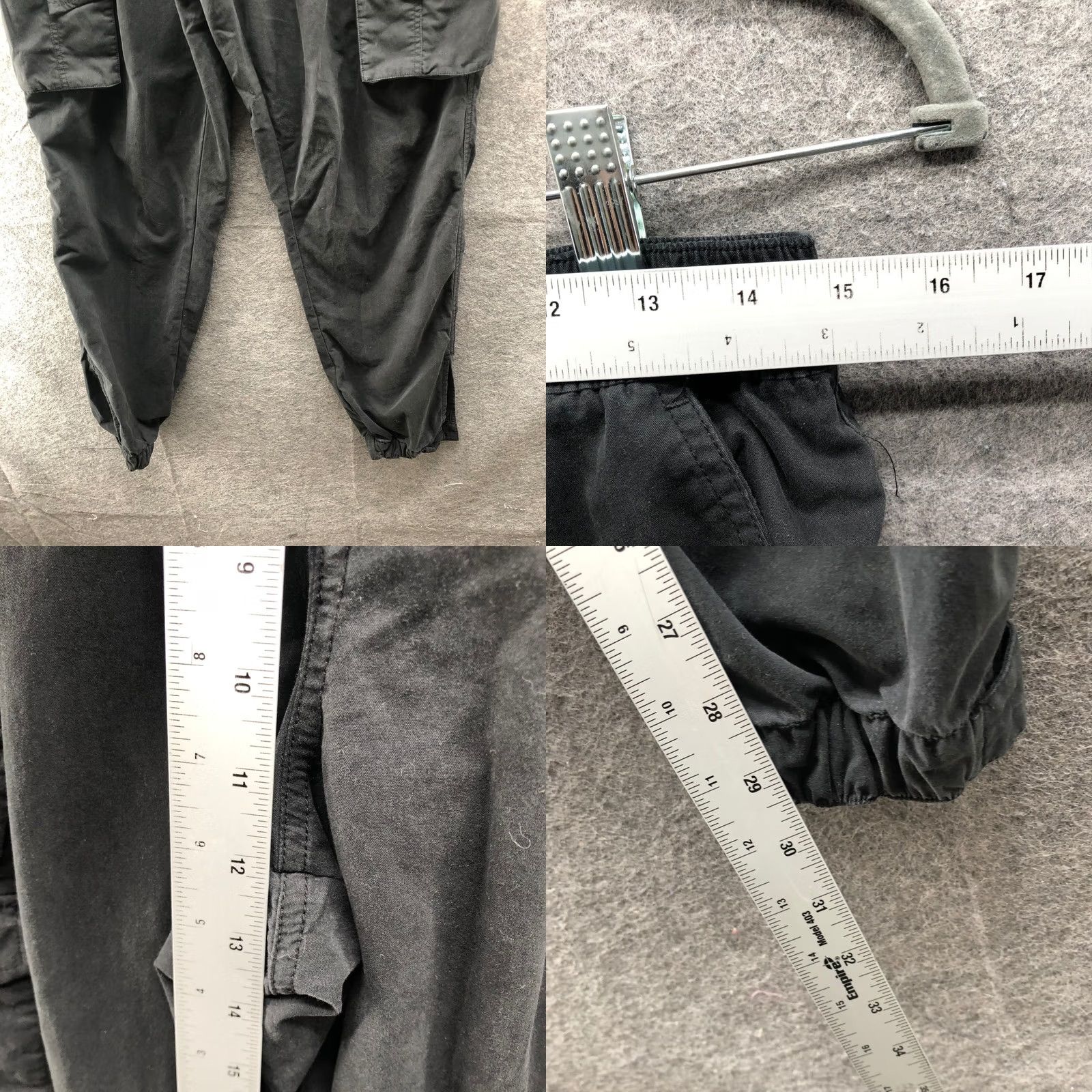 Urban Outfitters VINTAGE? No. Urban Outfitters Standard Cloth Cargo Jogger Pants Mens XL Black Pull On Size US 36 / EU 52 - 8 Thumbnail