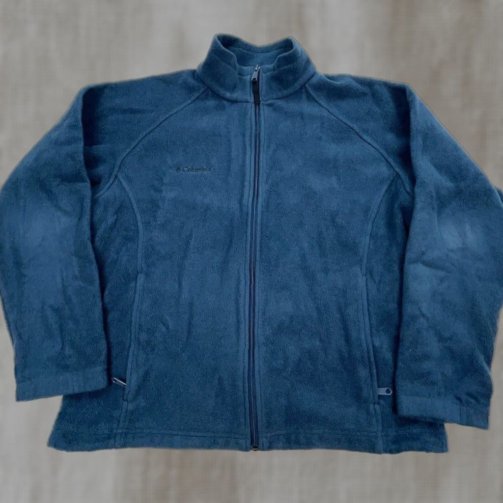 Layer 8 Columbia Jacket Women Medium Blue Fleece Sweater Coat Layer Full Zip Ladies M6 Size M / US 6-8 / IT 42-44 - 1 Thumbnail