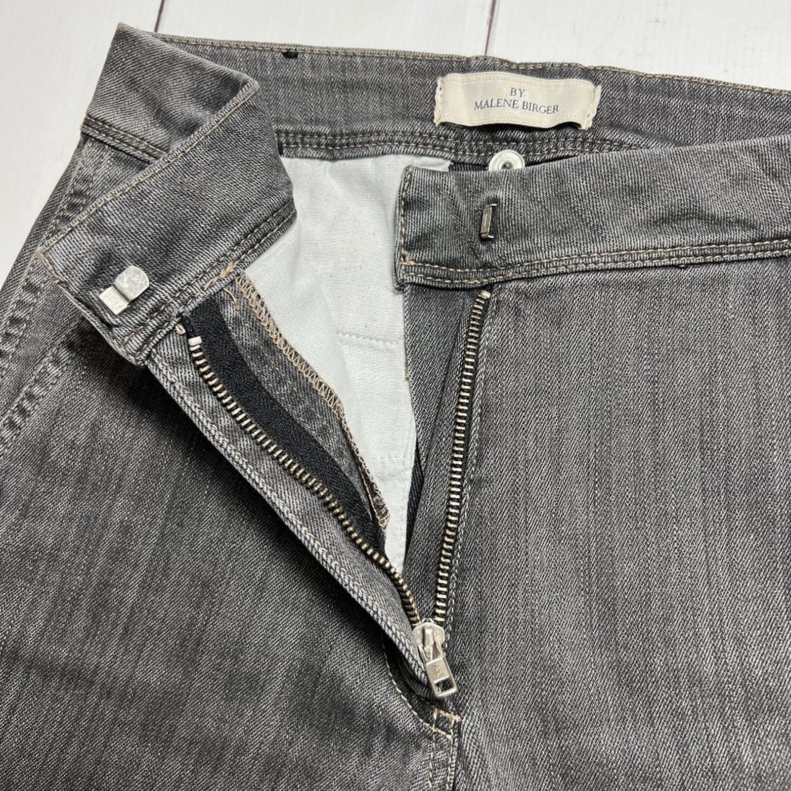By Malene Birger By Malene Birger Lucette Wide Leg Jeans Gray Size 28 Size 26" / US 2 / IT 38 - 10 Thumbnail