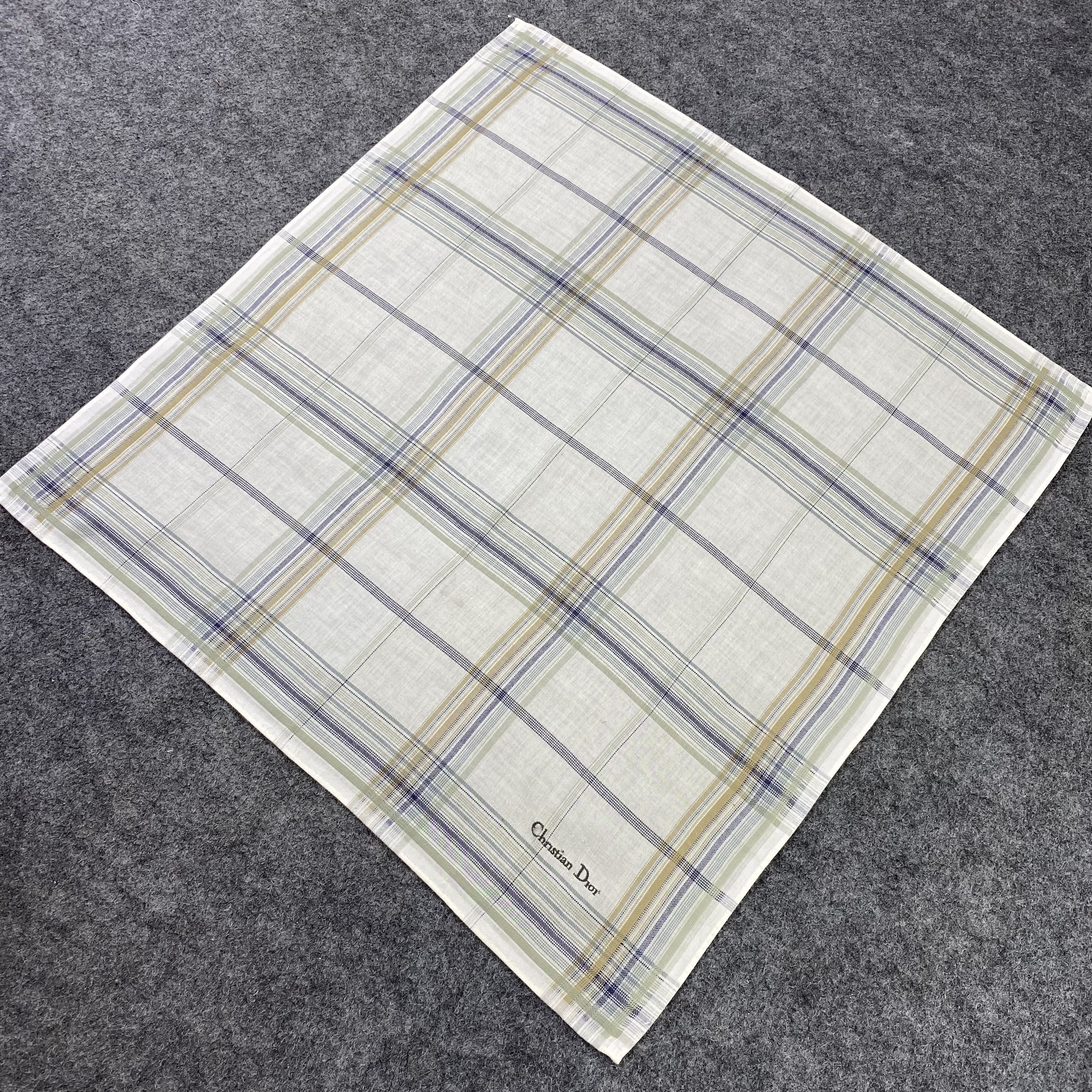 Christian Dior Monsieur Christian Dior Handkerchief / Bandana / Neckerchief-B610 Size ONE SIZE - 4 Thumbnail