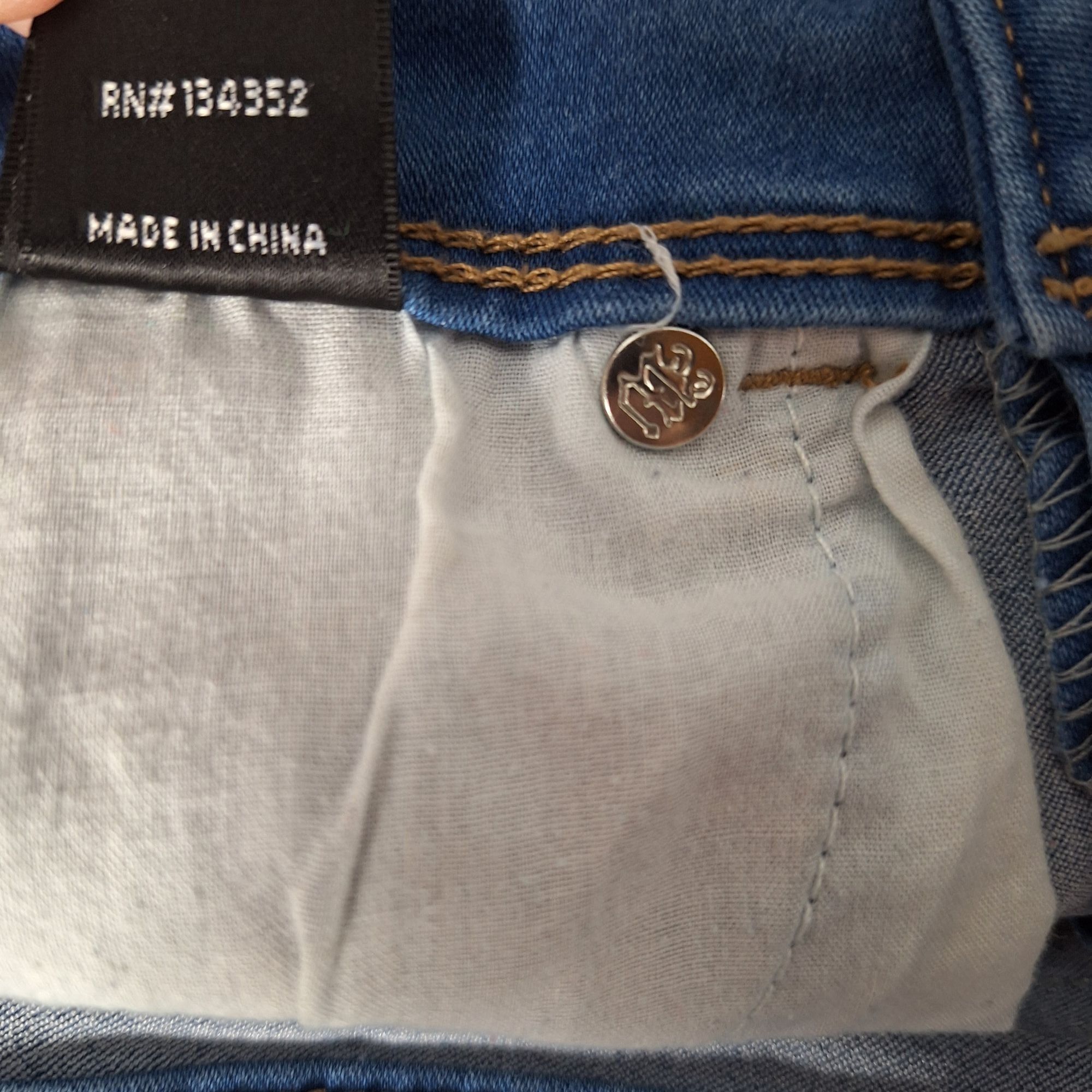 Other Wax Jean Bermuda Denim Shorts High Waisted Push Up Butt I Lo Size 28" / US 6 / IT 42 - 6 Thumbnail
