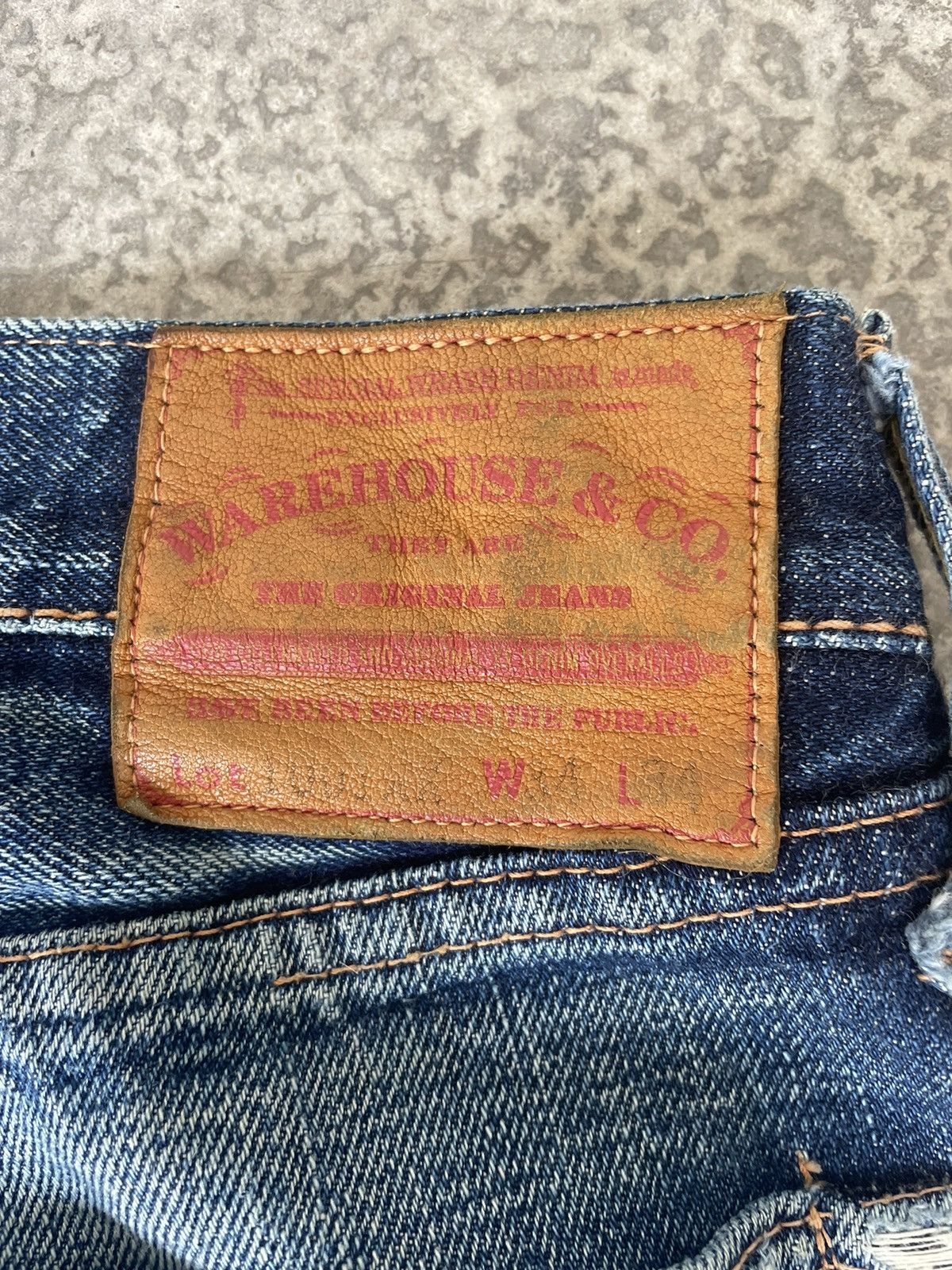 Warehouse Japanese Brand Warehouse Selvage Denim Size US 33 - 5 Thumbnail