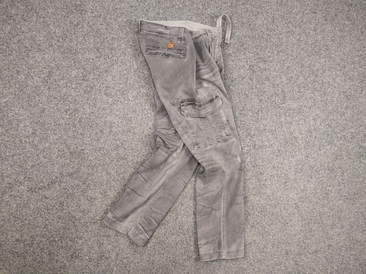 Alpha Industries Alpha Industries Straight Fabric Faded Gray Cargo Pants Size US 32 / EU 48 - 12 Thumbnail