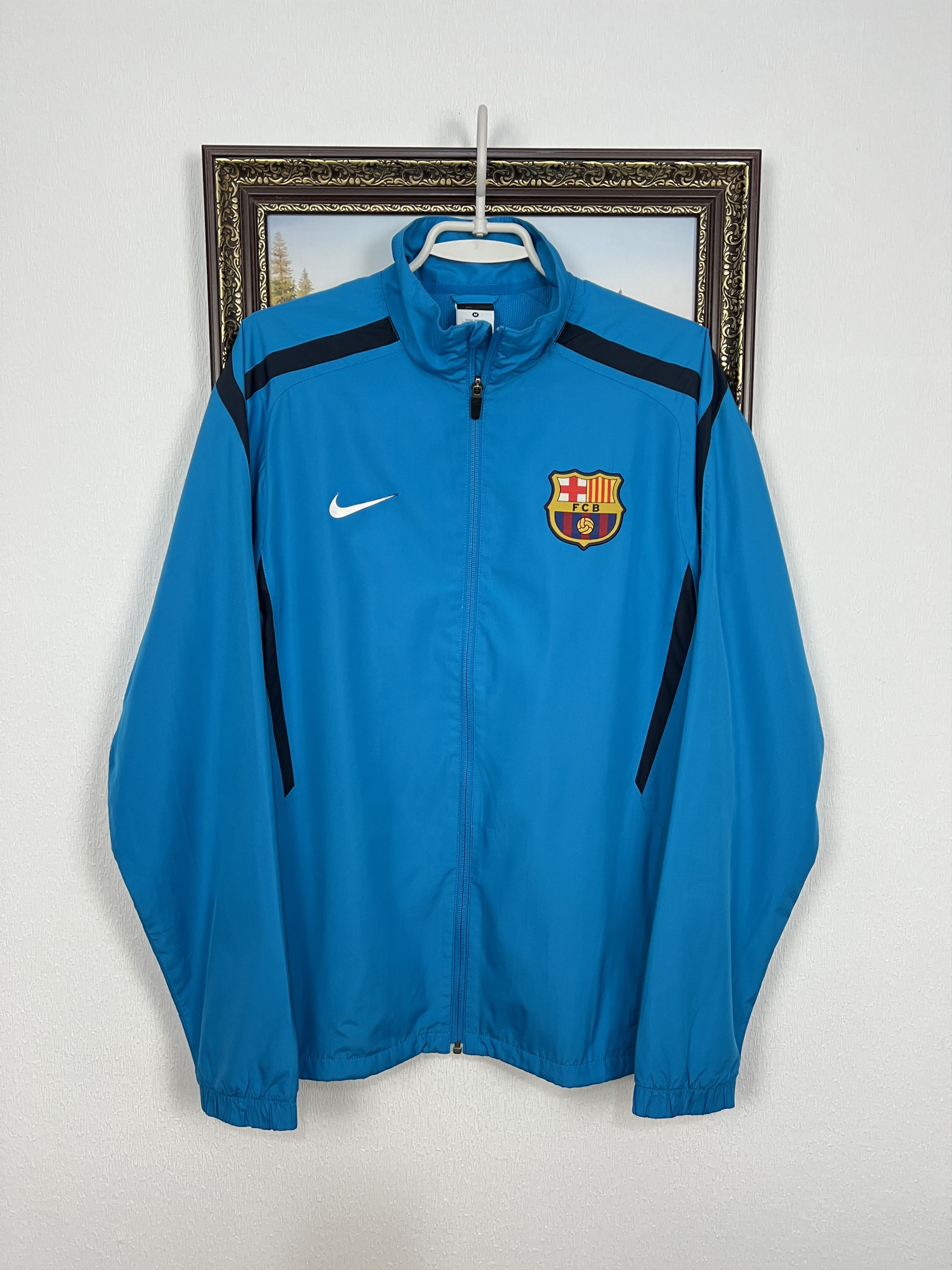 Vintage Nike FC Barcelona Football Jacket Soccer Track Top