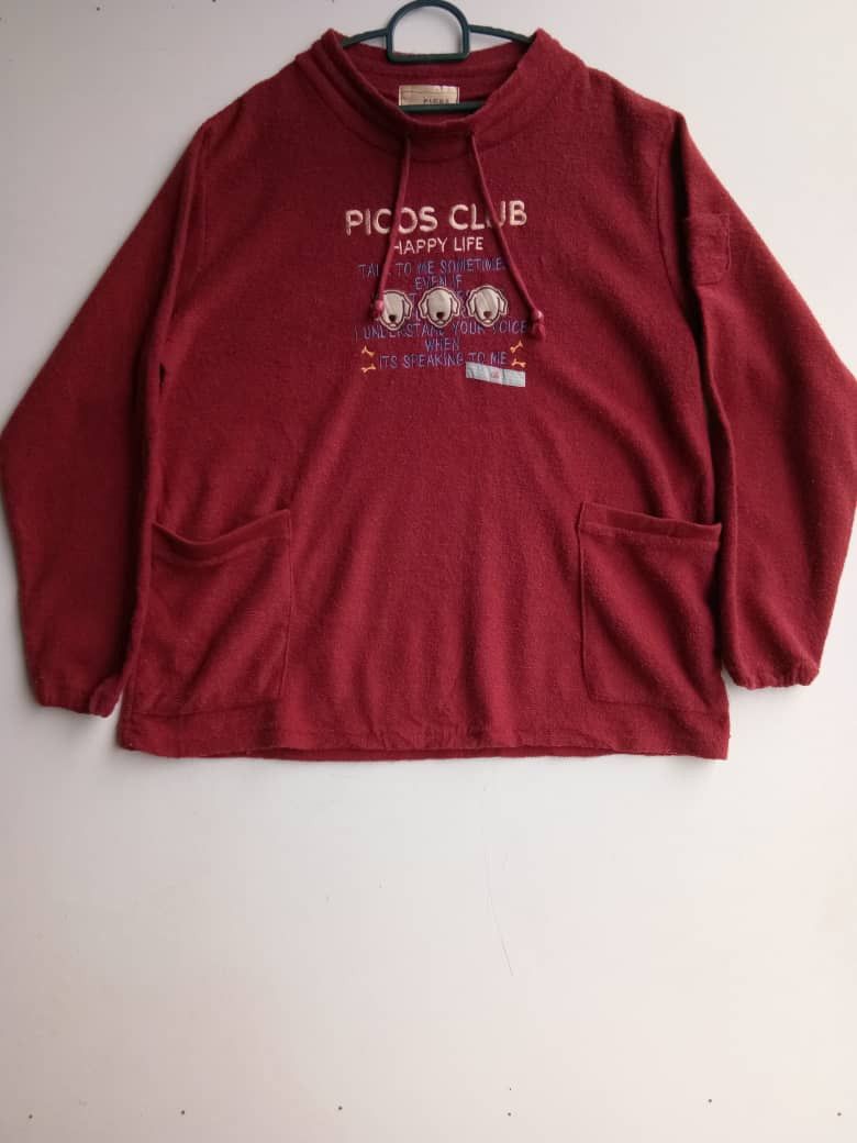 Japanese Brand Picos Club Happy Life Sweatshirt Size US L / EU 52-54 / 3 - 1 Thumbnail