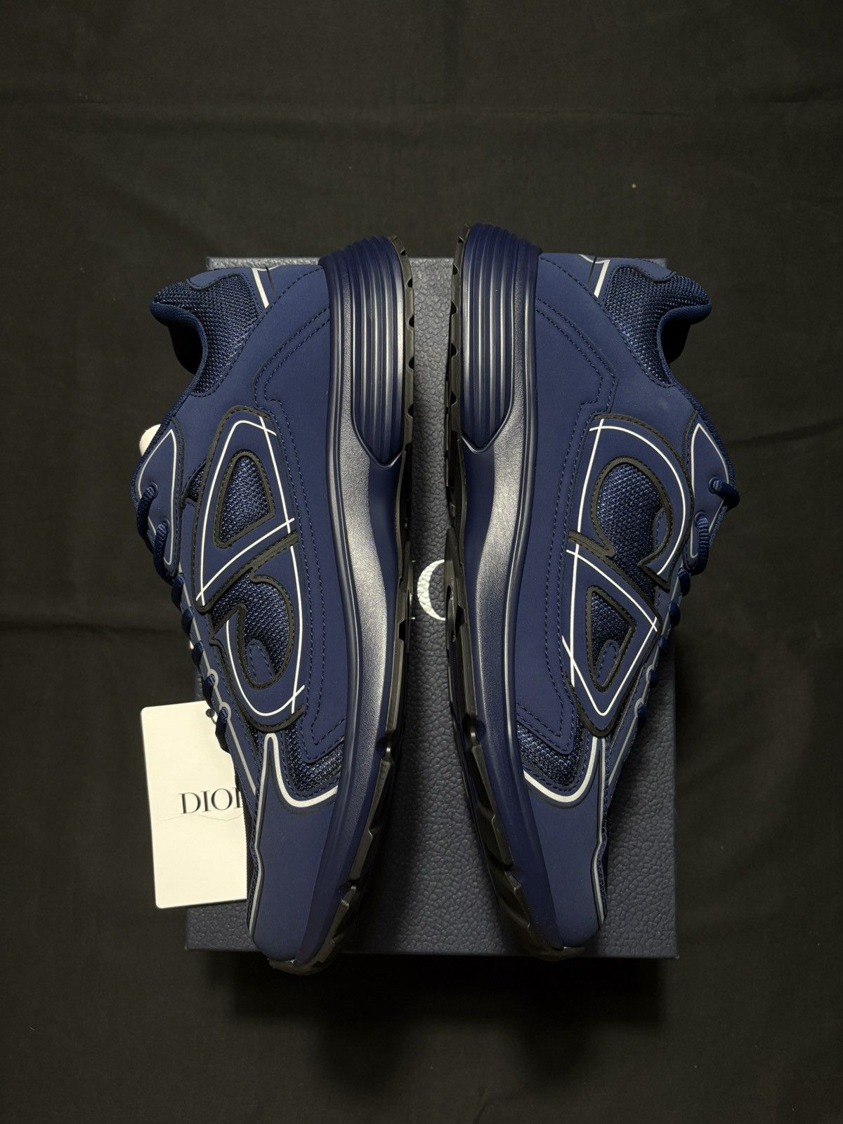 Dior Dior B30 Navy Sneakers - Size 48 Size US 15 / EU 48 - 4 Thumbnail