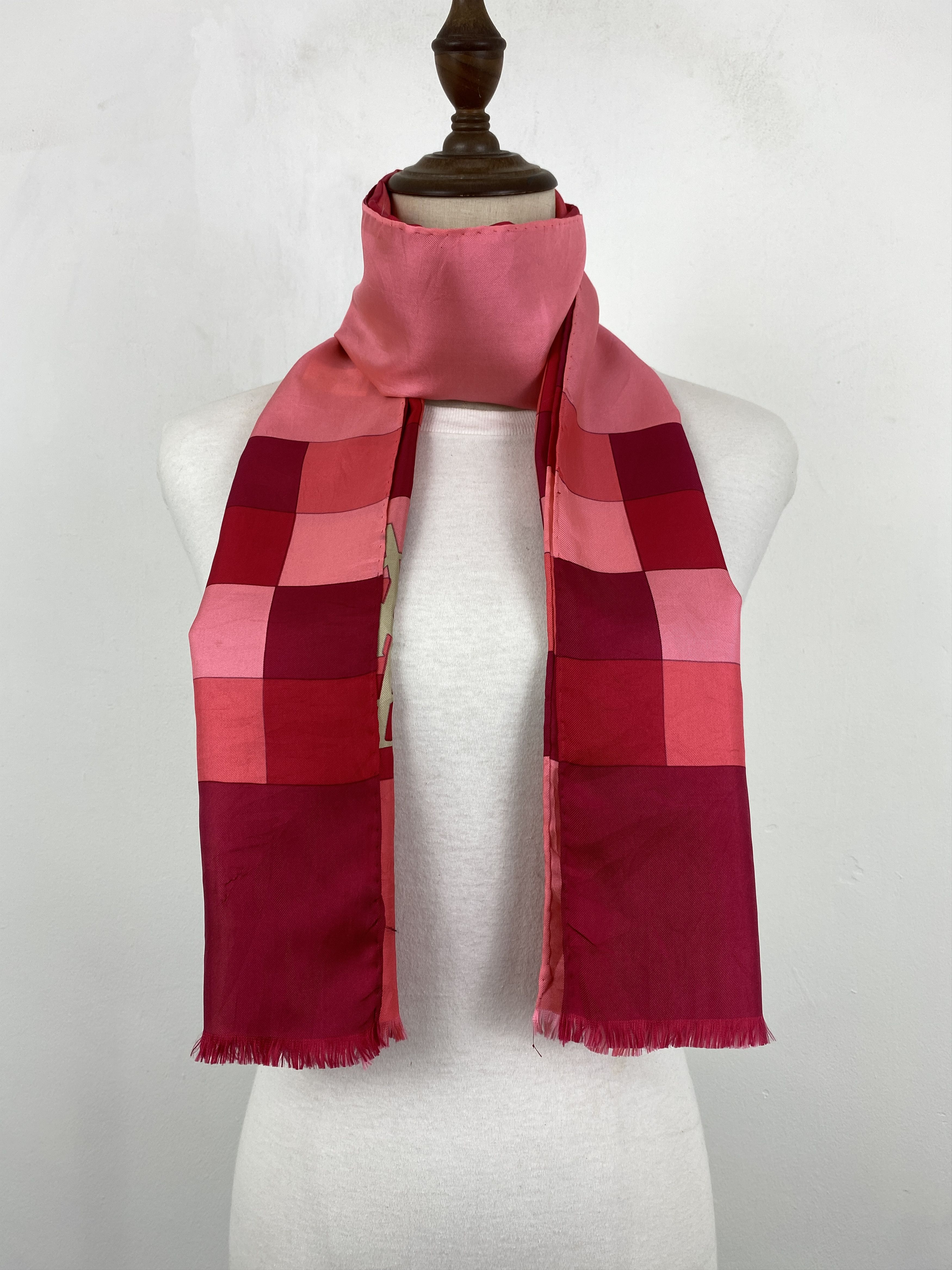 Vintage × Yves Saint Laurent Vintage Yves Saint Laurent Silk Scarf SN0006 Size ONE SIZE - 1 Thumbnail