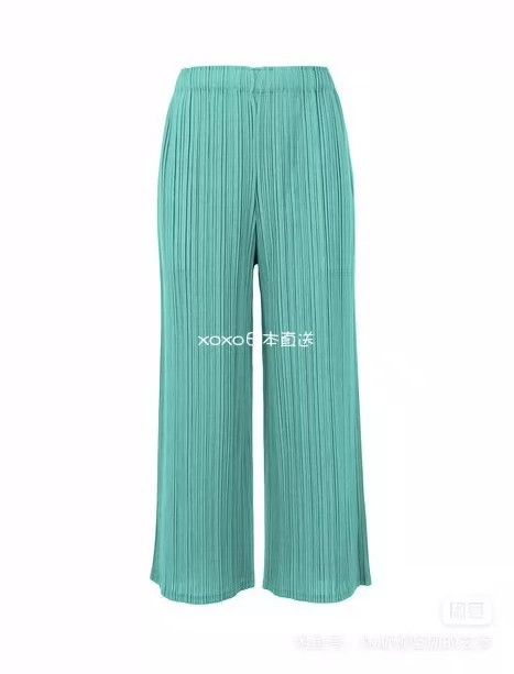 Issey Miyake Issey Miyake size:3 Green pleated pants Size 42" / US 20 - 1 Thumbnail