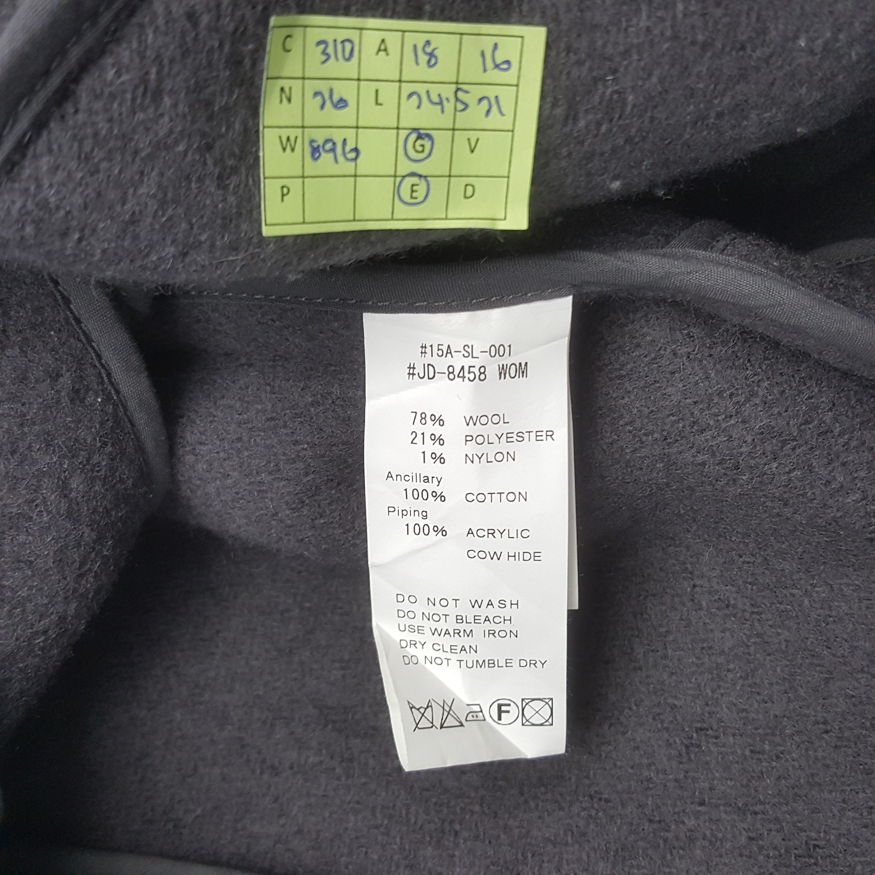 Danton Vintage Danton Japanese Style Wool Jacket C310N26 Size US XS / EU 42 / 0 - 7 Thumbnail