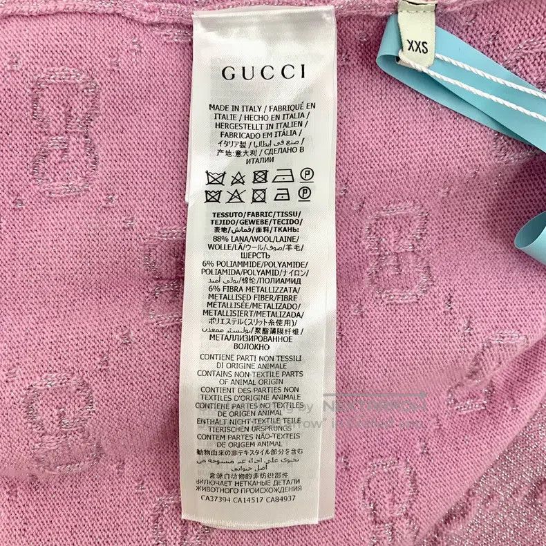 Gucci Gucci Pink logo jacquard full print wool lapel single-brea Size XXS / US 00 / IT 34 - 6 Thumbnail