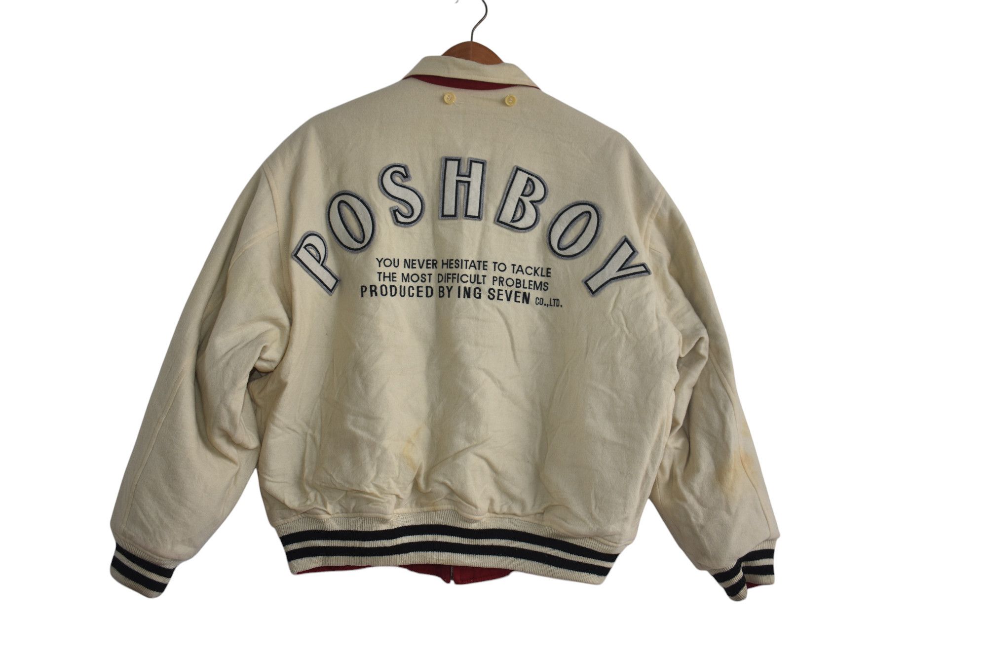Japanese Brand × Vintage Vintage 80's Posh Boy Reversible Bombers Jacket XL Size US XL / EU 56 / 4 - 6 Thumbnail