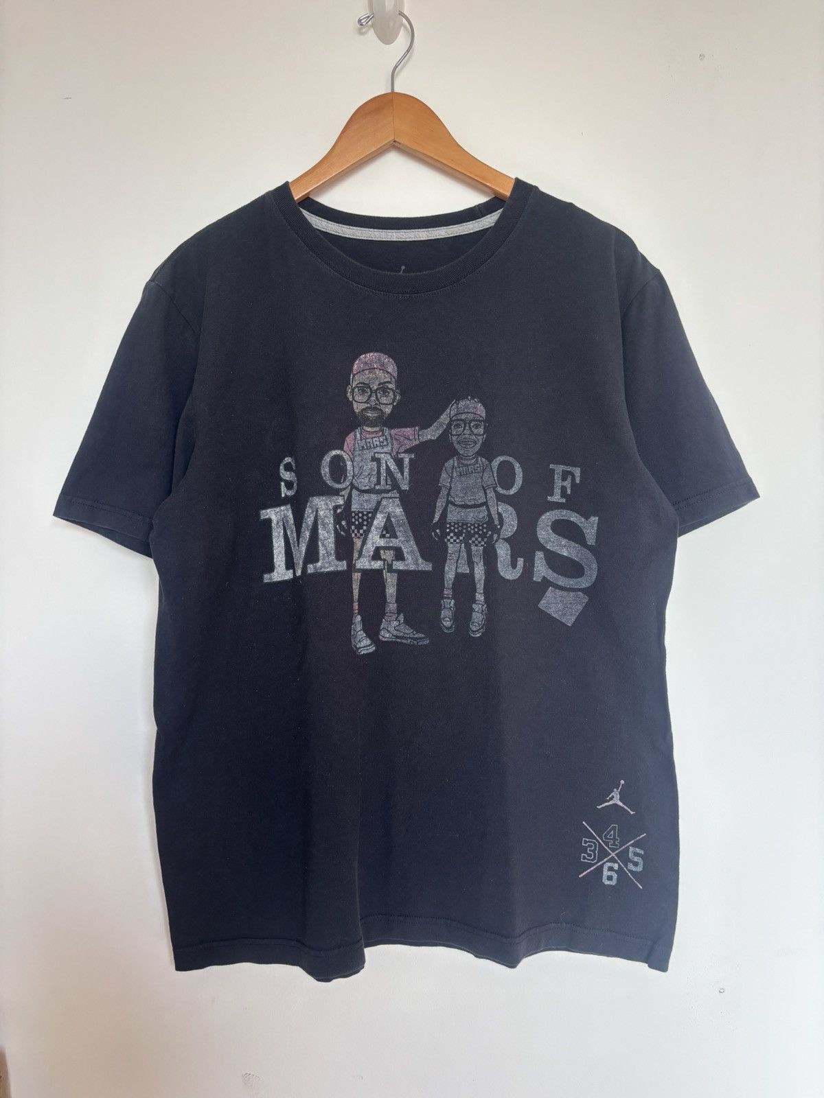 Jordan Brand Nike Jordan Spike Lee Sons of Mars Tee Black Jumpman Graphic Size US L / EU 52-54 / 3 - 1 Thumbnail