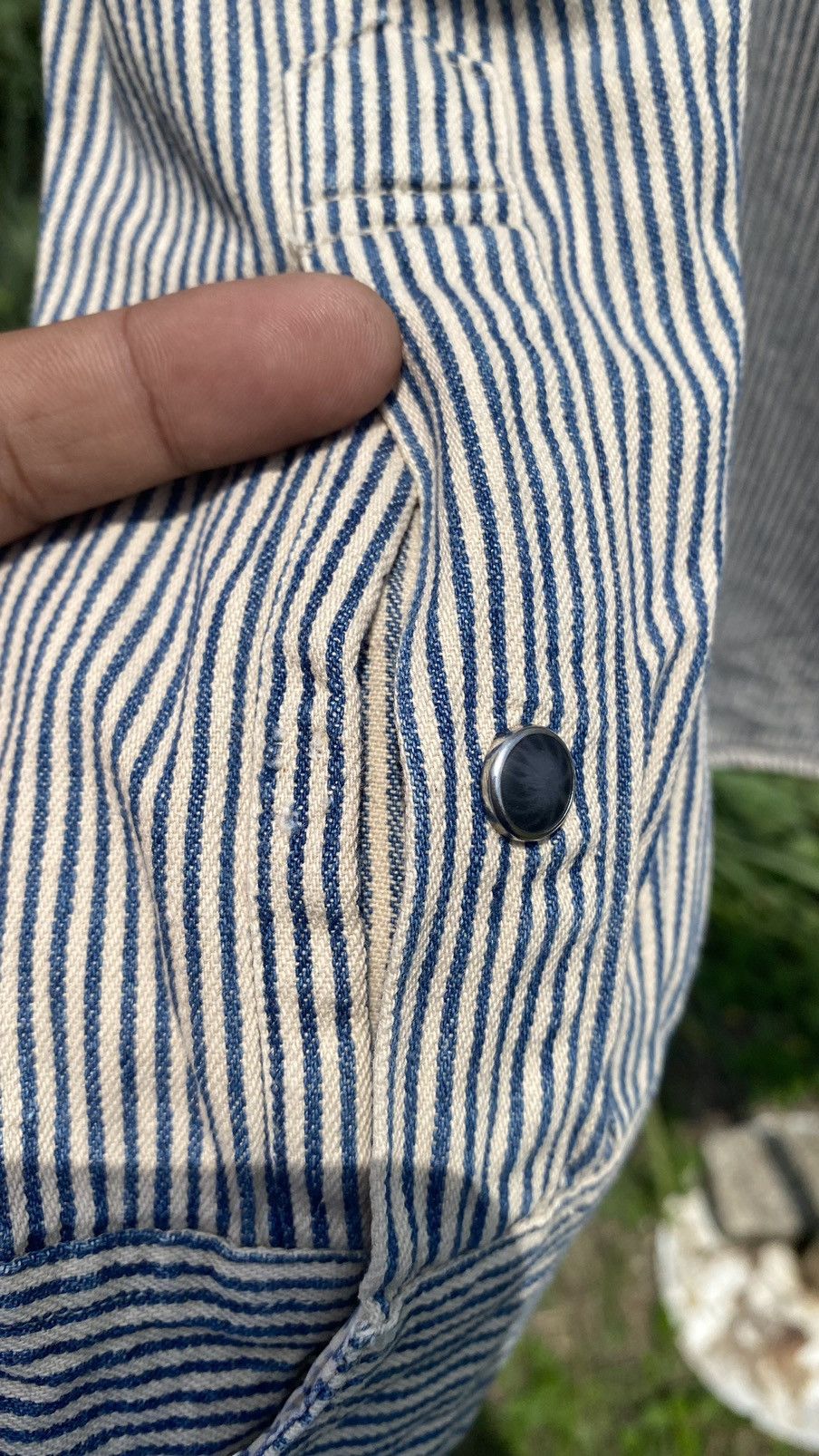 Japanese Brand Dog House Hickory Stripe Shirt Size US L / EU 52-54 / 3 - 5 Thumbnail