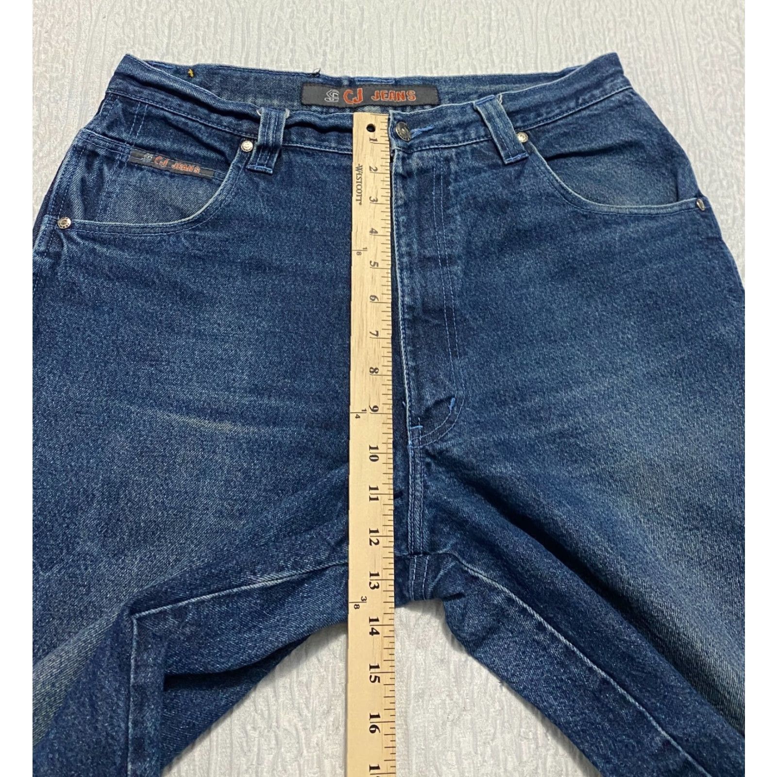 RMC Jeans VINTAGE CJ Jeans Mens Carpenter Jeans Loose Fit Wide-Leg 32x28 Blue 5-Pocket denim Baggy Mid Rise Relaxed Regular Size 32 Mens Shoes? Size US 32 / EU 48 - 7 Thumbnail