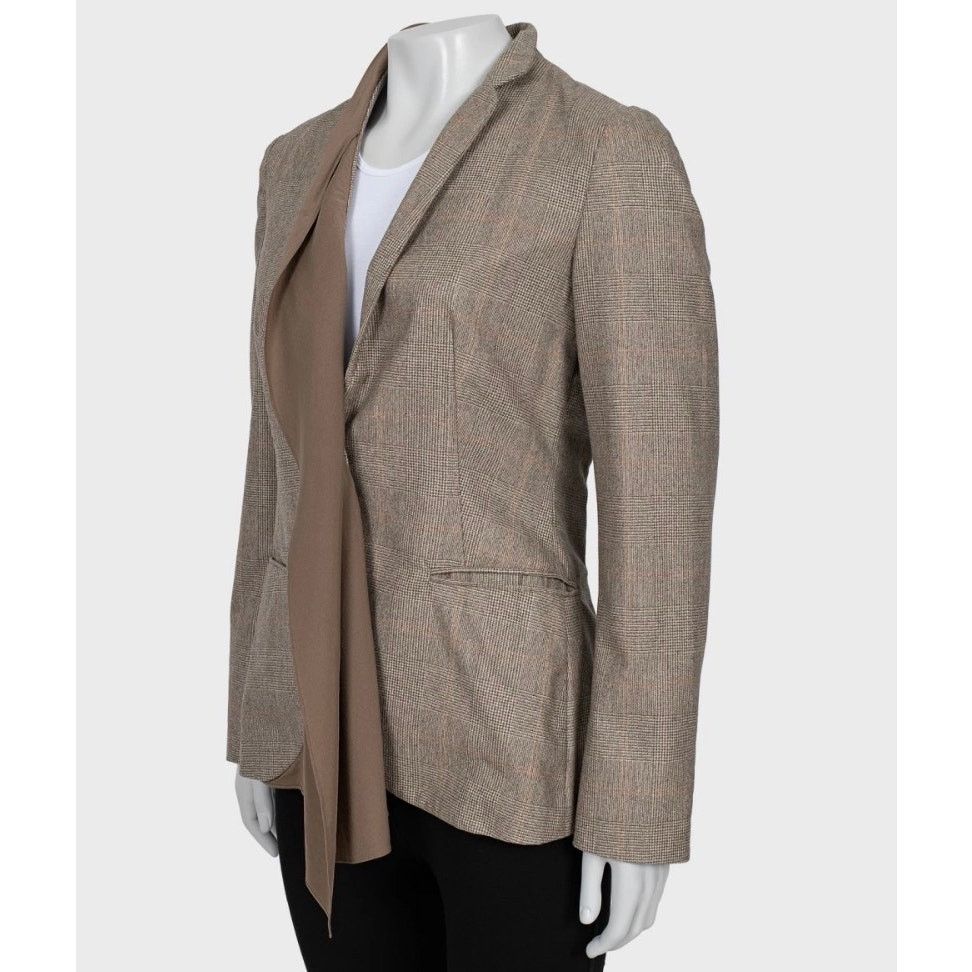 Brunello Cucinelli Brunello Cucinelli Brown Cashmere Jacket - Size 42 M Size M / US 6-8 / IT 42-44 - 2 Thumbnail