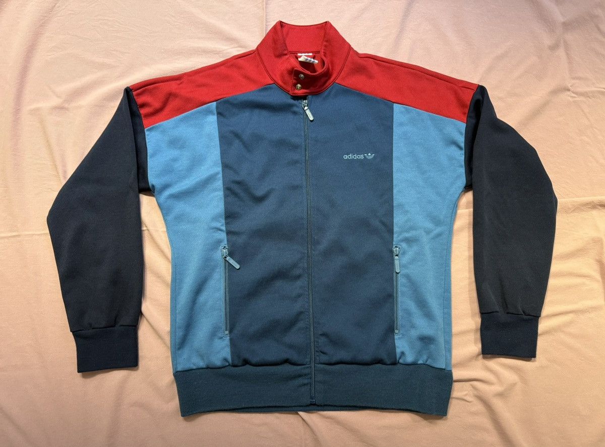 Adidas Vintage Adidas (Made in Yugoslavia) Tracksuit Jacket 1980's Size US M / EU 48-50 / 2 - 1 Thumbnail