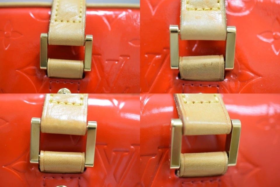 Louis Vuitton Louis Vuitton Sutton Hand Bag Vernis Leather Red M91080 Size ONE SIZE - 5 Thumbnail