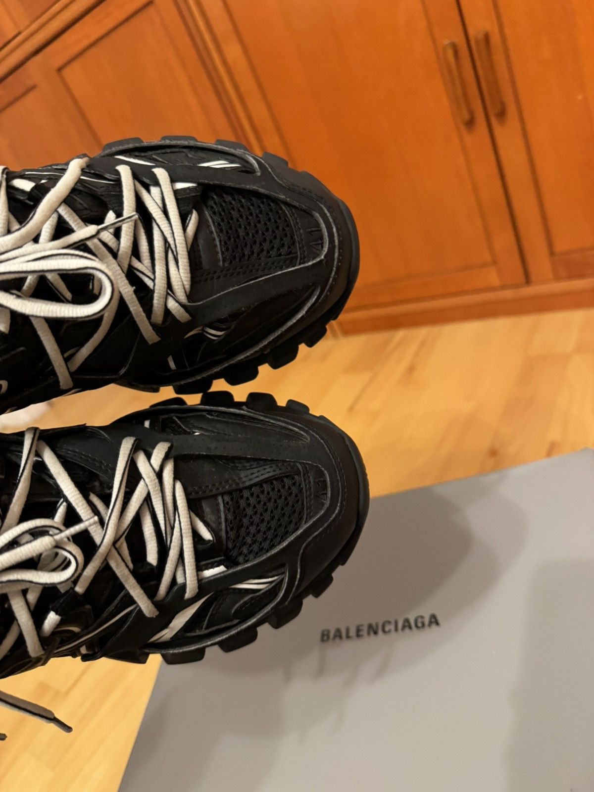 Balenciaga Balenciaga Track Black White Size US 8 / EU 41 - 11 Thumbnail