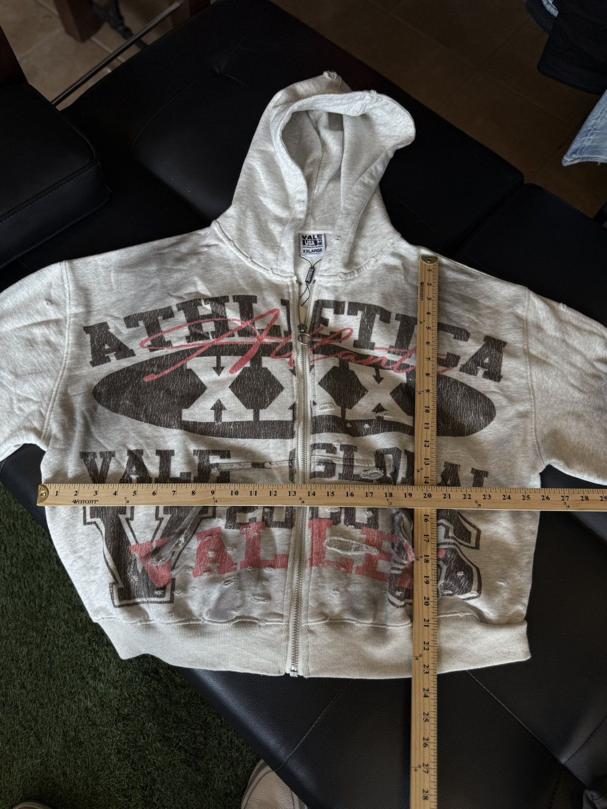Vale Vale Valley Destroyer Hoodie Distressed Size XXL (NEW) Size US XXL / EU 58 / 5 - 8 Thumbnail