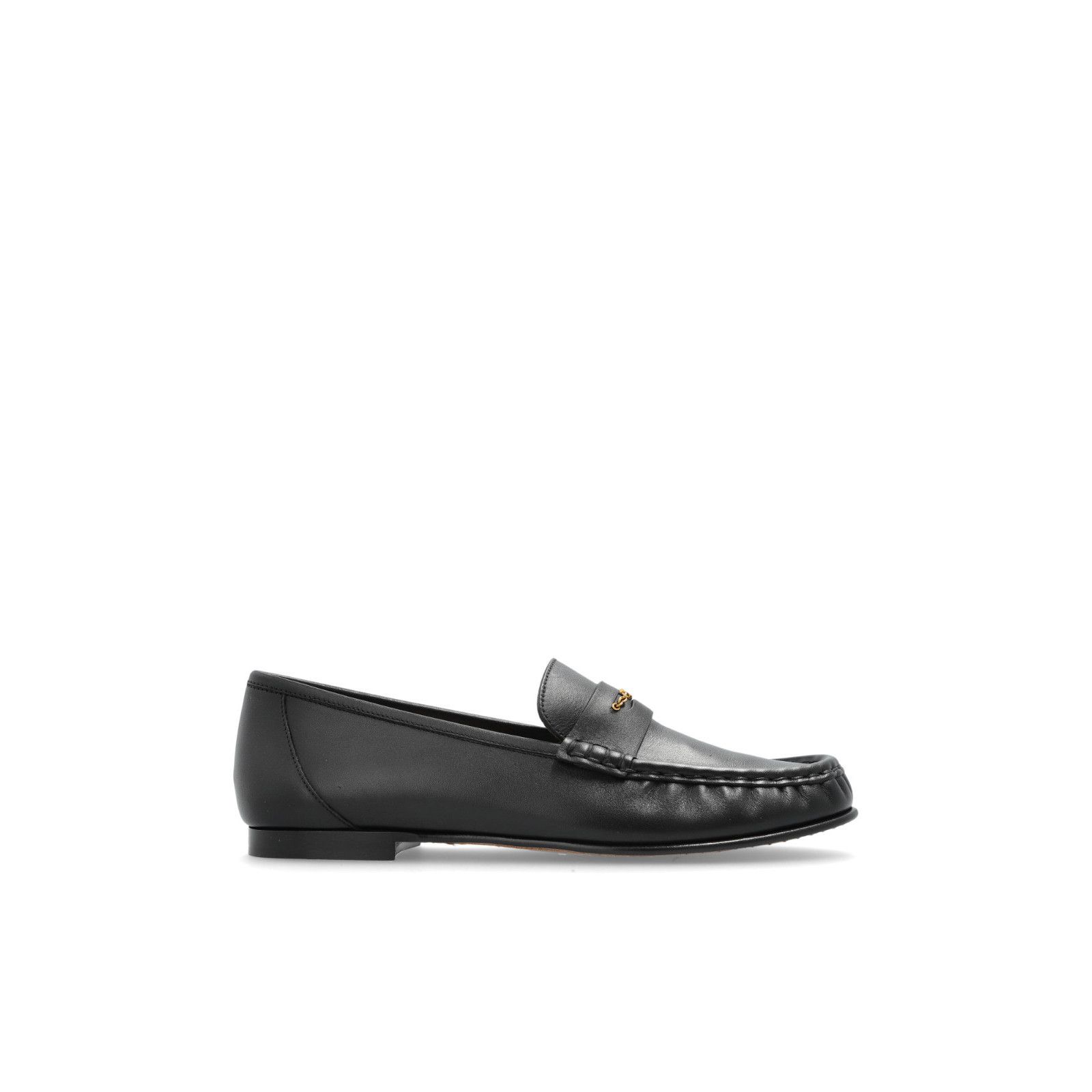 Chloe Black Leather Loafers New
