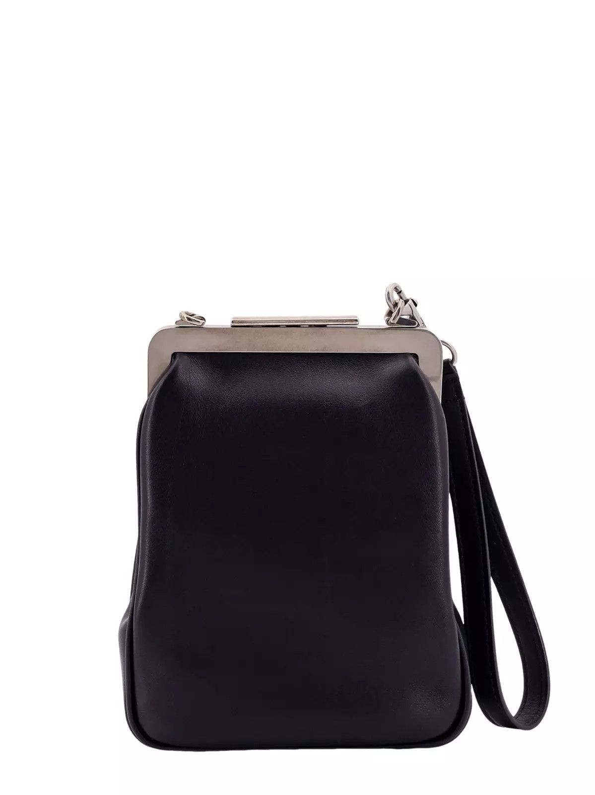 Max Mara MAX MARA Black Leather Vertical Shoulder Bag New Size ONE SIZE - 2 Thumbnail