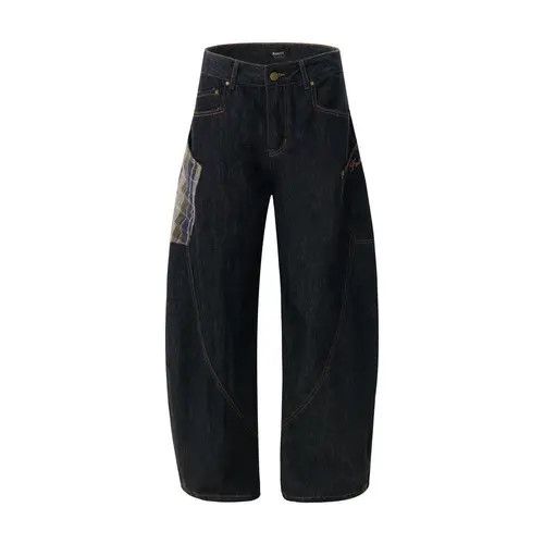 VIBE Baggy Patcwork Wide Leg Jeans Size US 32 / EU 48 - 6 Thumbnail