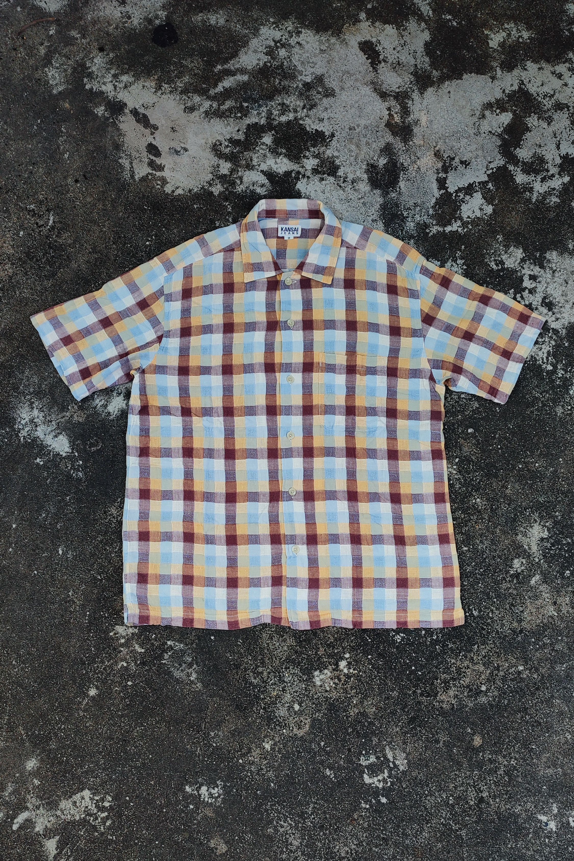 Japanese Brand × Kansai Yamamoto × Vintage Kansai Yamamoto Jeans Plain Shirt Size US L / EU 52-54 / 3 - 2 Thumbnail
