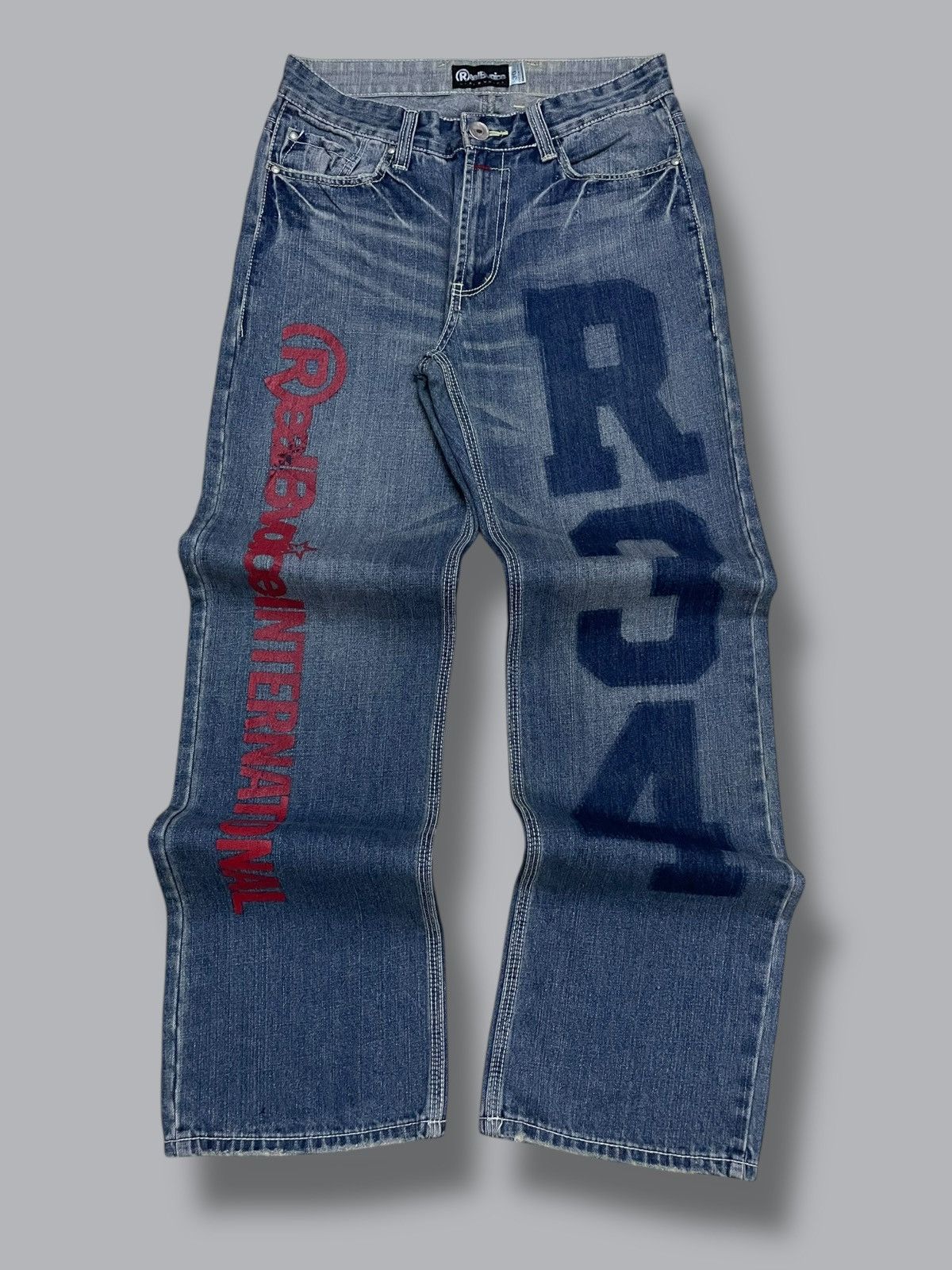Japanese Brand Vintage 1990s Designer Iconic Real Bvoice Daicock R34 Denim Size US 30 / EU 46 - 1 Thumbnail