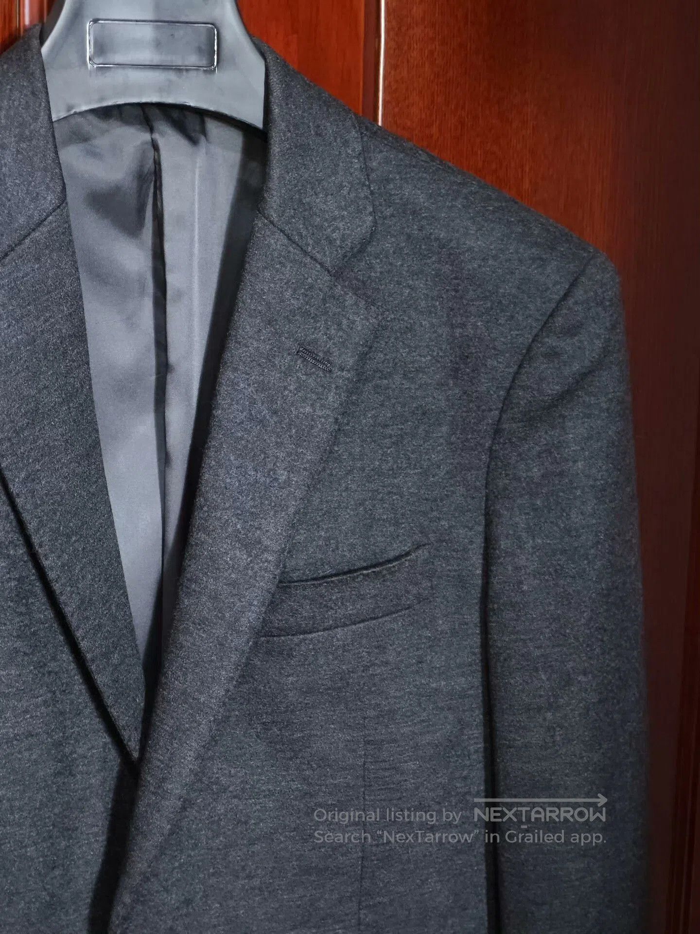 ADAM ET ROPE Wildlife Tailored Gray Wool Jacket. Size US M / EU 48-50 / 2 - 2 Thumbnail