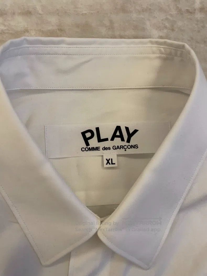 Comme des Garcons Comme Des Garcons Heart Red Heart White Shirt Size XL / US 12-14 / IT 48-50 - 2 Thumbnail