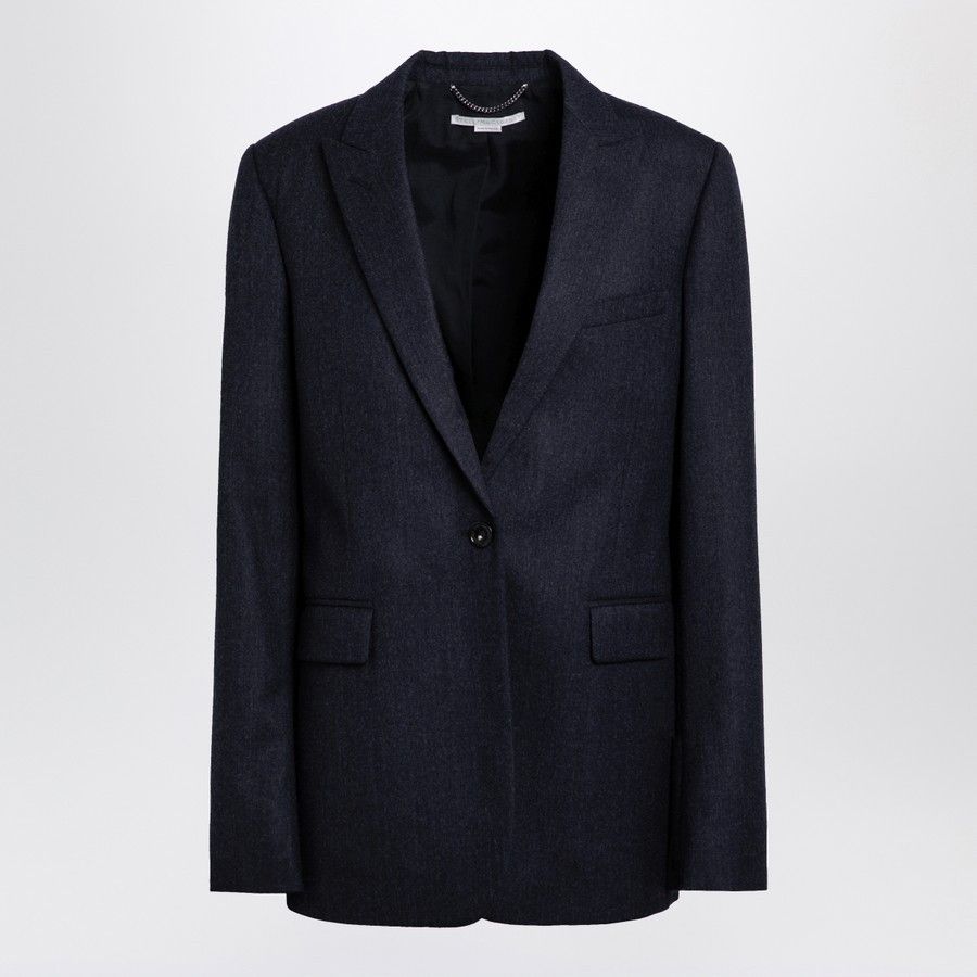 o1d2blof1024 Single-breasted Jacket in Navy Blue