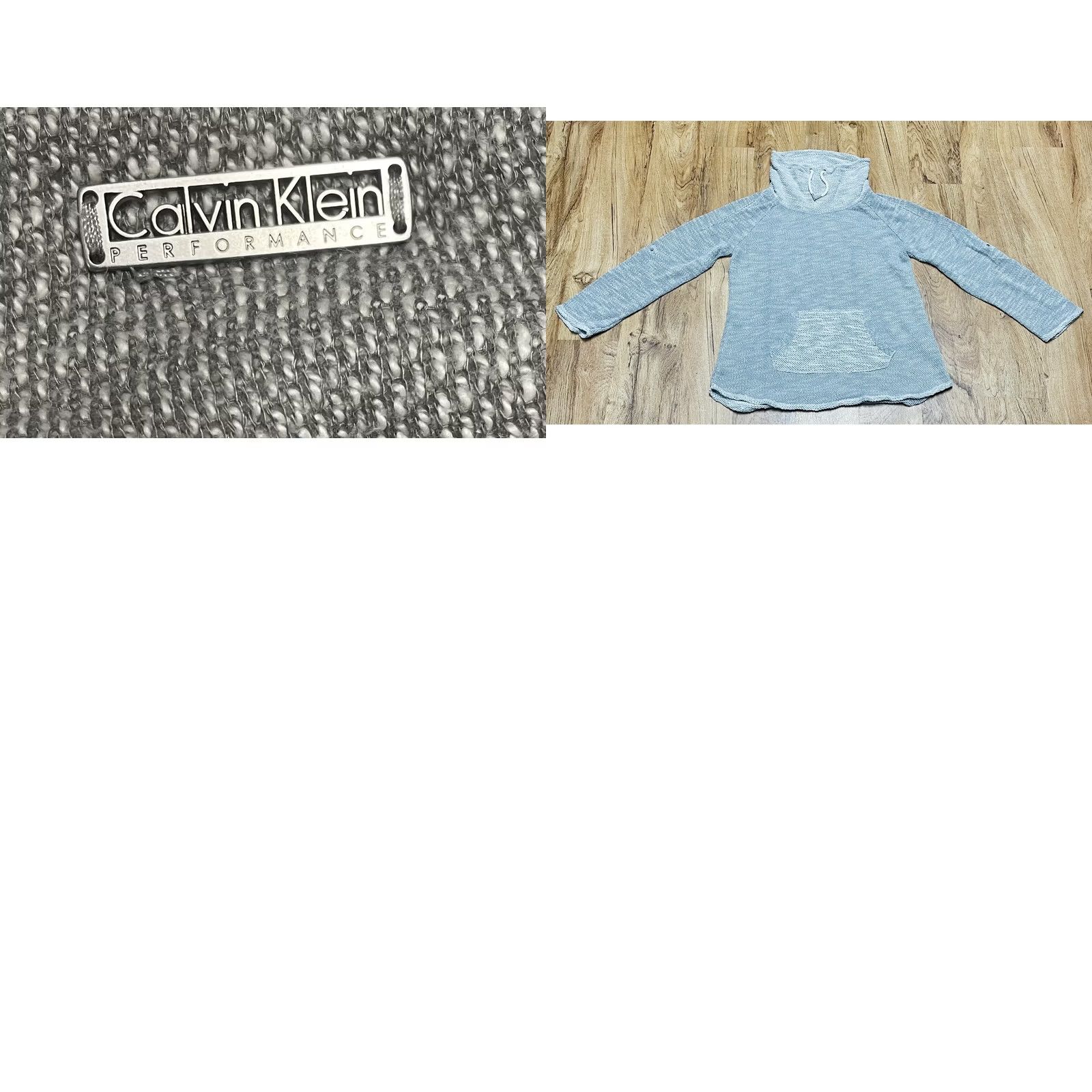 Calvin Klein Calvin Klein Sweatshirt Womens Large Gray Cowl Neck Performance Fleece Pullover Sweatshirt Regular Size M / US 6-8 / IT 42-44 - 9 Thumbnail