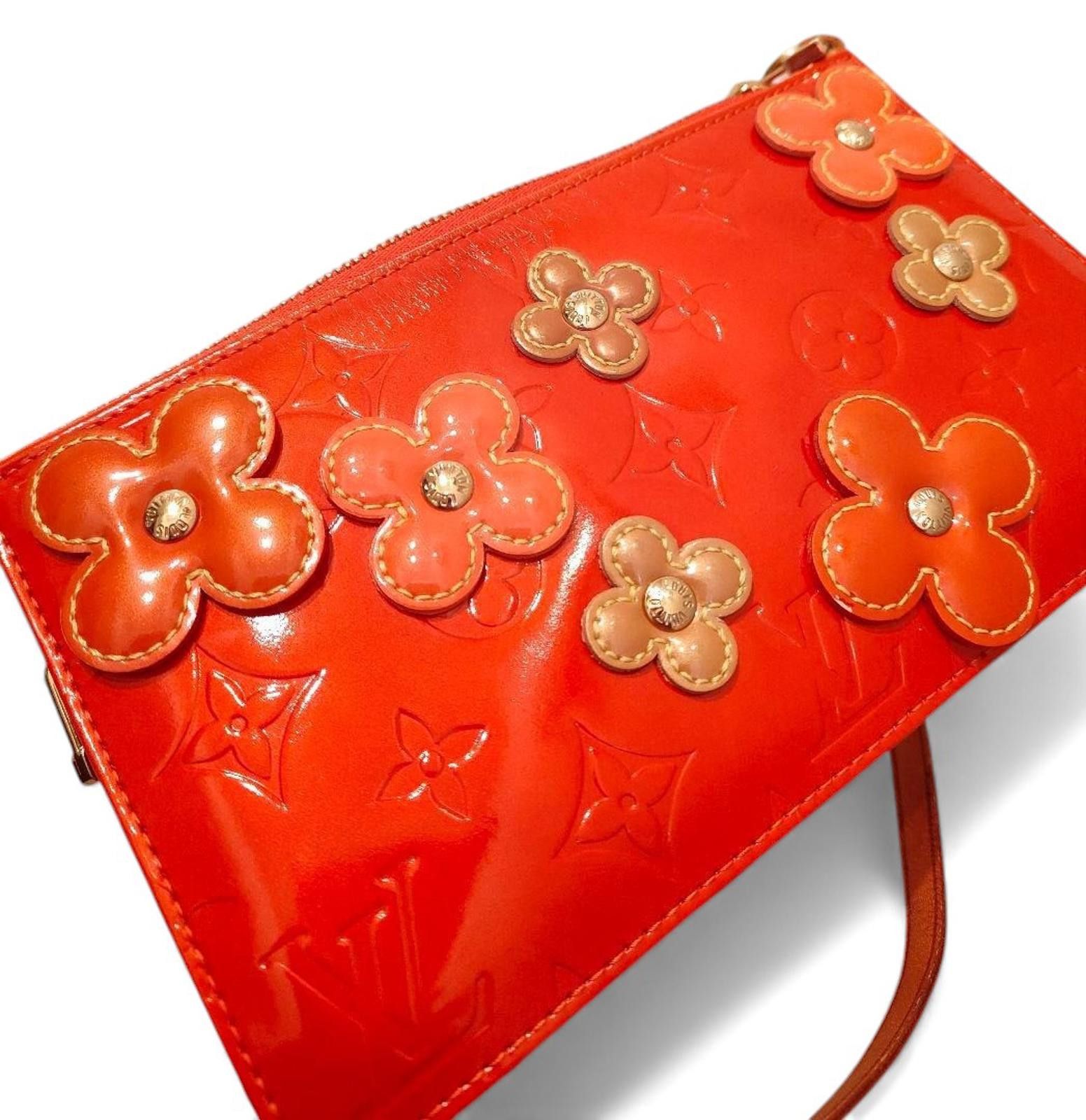 Louis Vuitton Louis Vuitton - Orange Vernis Accessory Pouch Size ONE SIZE - 6 Thumbnail