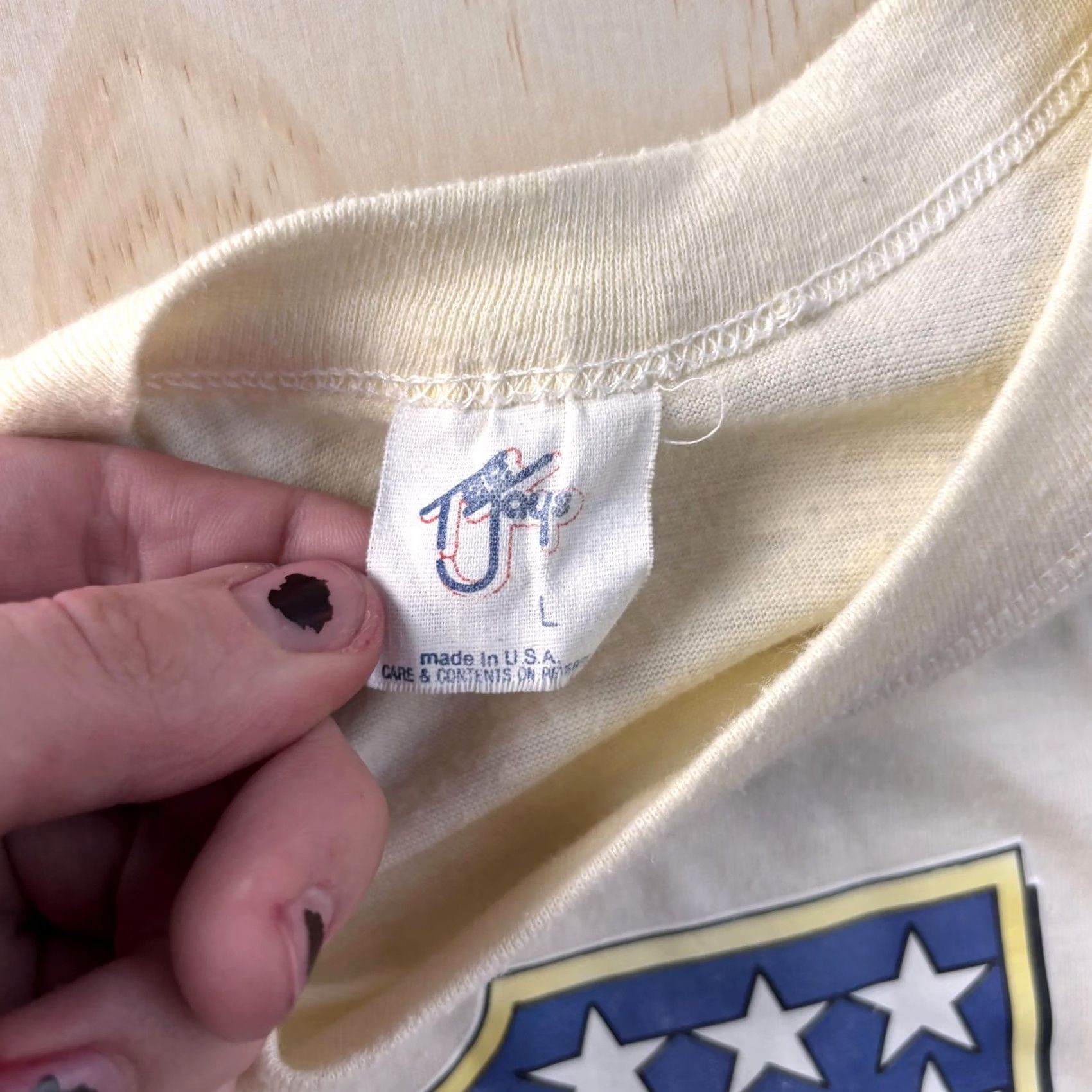 Vintage VINTAGE Nike Shirt Mens Large White USA Flag Patriotic #1 Dad Tee T-Shirt Size US L / EU 52-54 / 3 - 4 Thumbnail