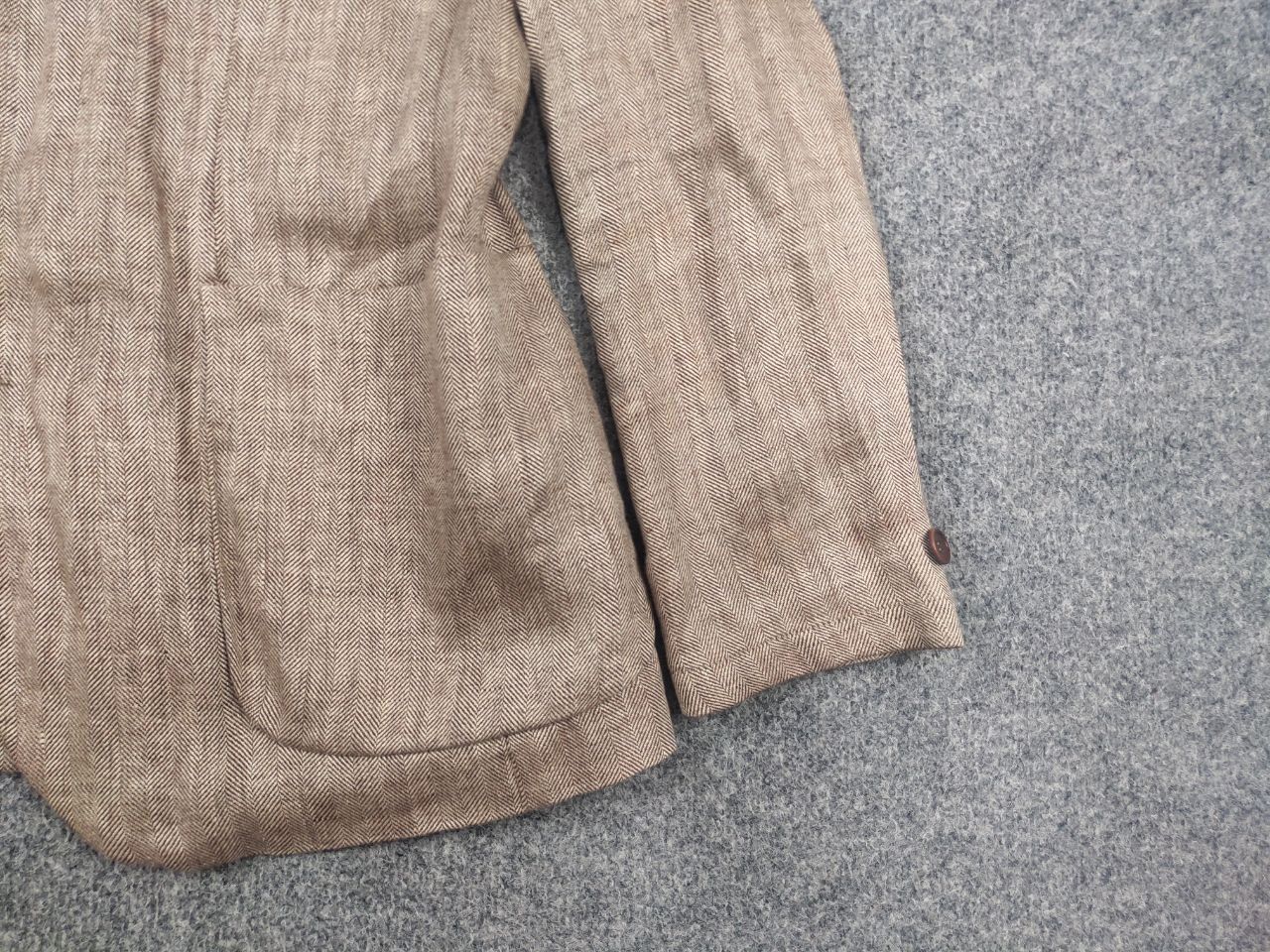 Other Luis Trenker Design textured hemp herringbone Blazer Jacket Size US L / EU 52-54 / 3 - 5 Thumbnail