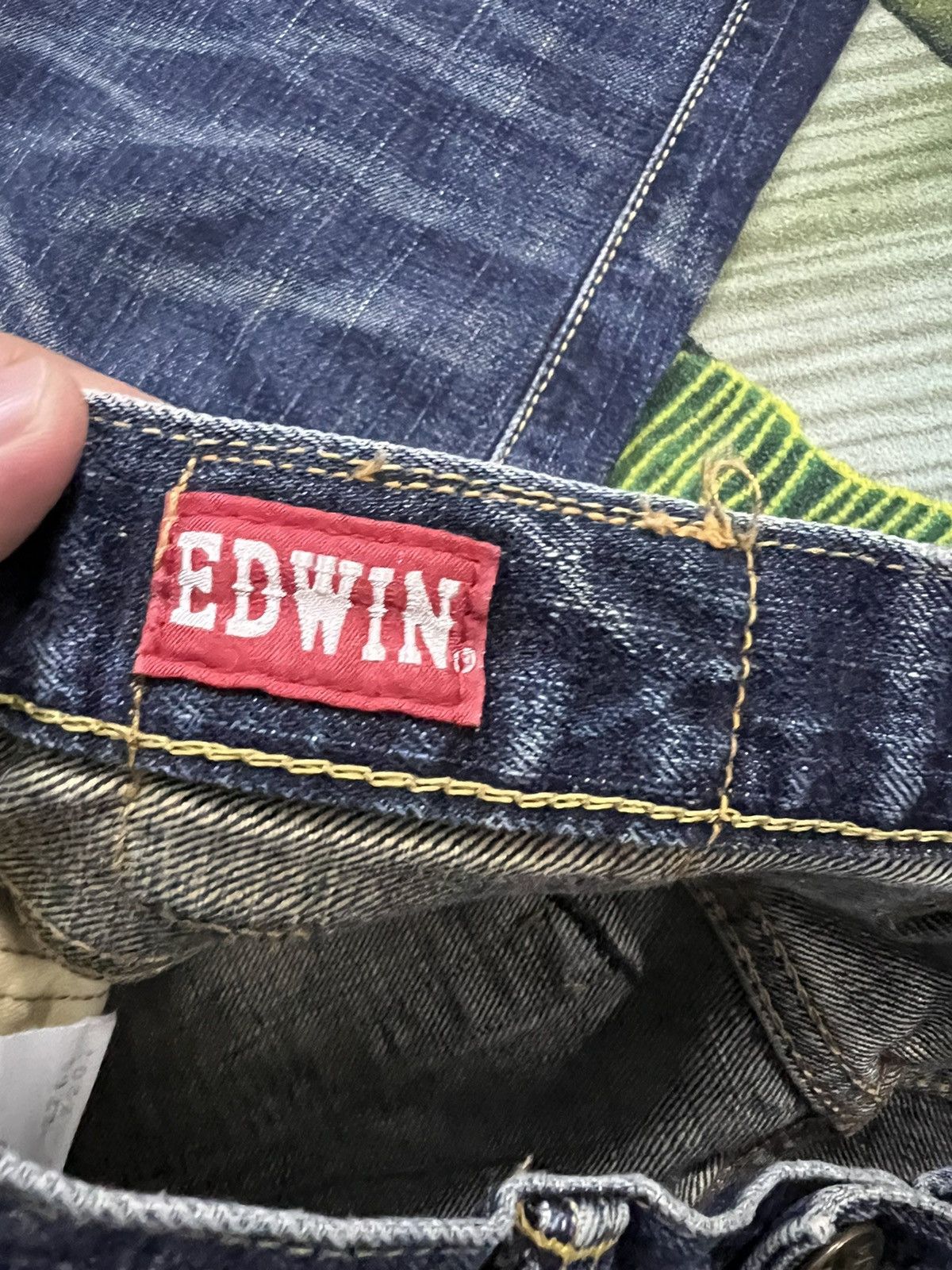 Edwin × Japanese Brand EDWIN 505zx SELVEDGE BUCKLE BACK DISTRESSED DENIM Size US 30 / EU 46 - 14 Thumbnail
