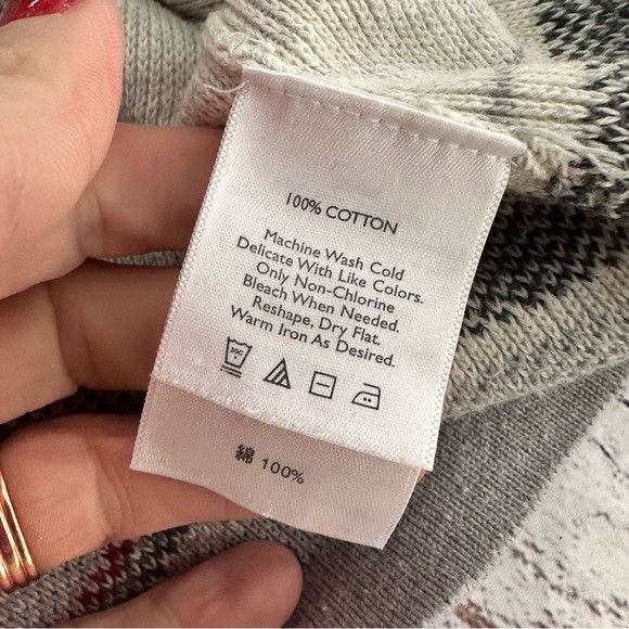 Eddie Bauer Eddie Bauer Gray and Red Zip-Up Sweater Size XL / US 12-14 / IT 48-50 - 7 Thumbnail