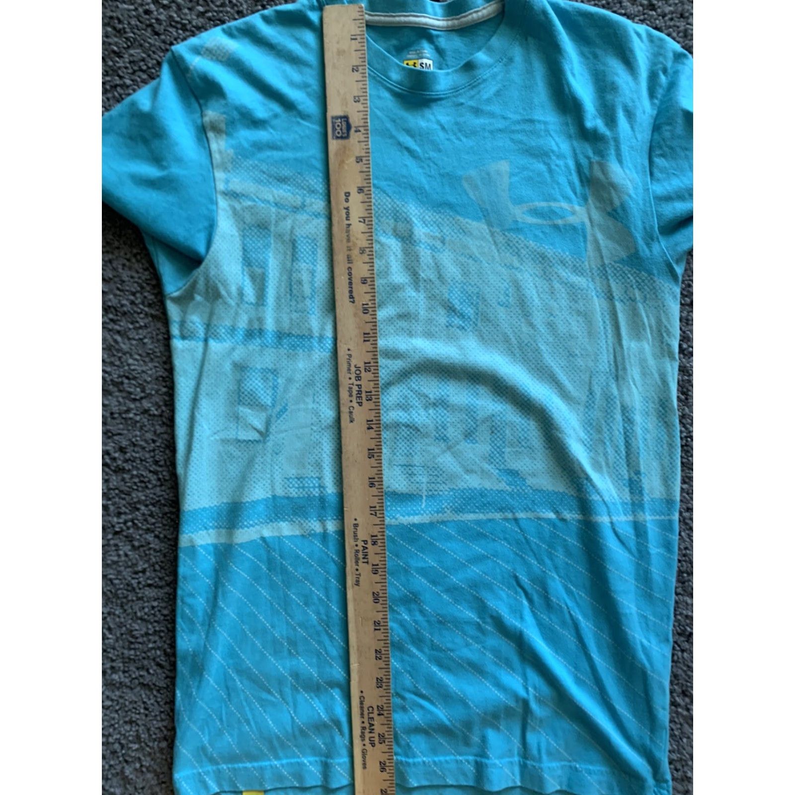 Under Armour Womens Under Armour MTN Turquoise Graphic Logo Fitted T-Shirt Sz Small Aqua Size S / US 4 / IT 40 - 6 Thumbnail