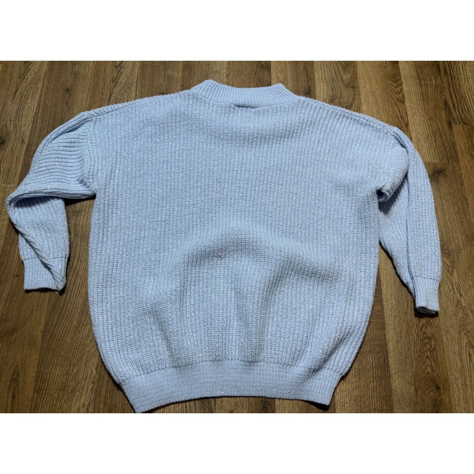 Vintage VINTAGE American Pride Sweater Woman Large Blue Silver Crewneck Pullover Knit Size L / US 10 / IT 46 - 2 Thumbnail