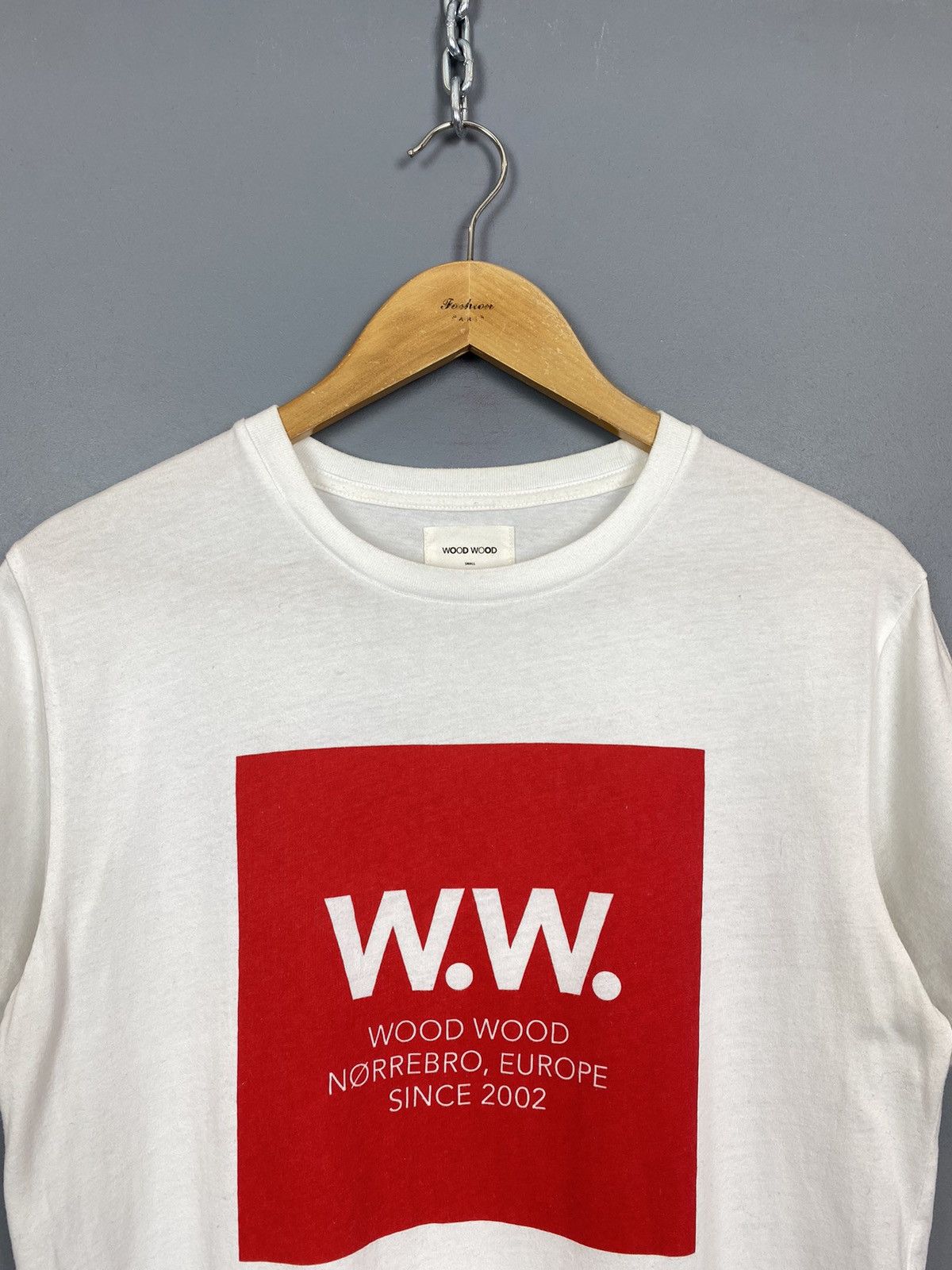 Wood Wood Wood Wood Short Sleeve T Shirt Men’s Size Small Square White Size US S / EU 44-46 / 1 - 2 Thumbnail