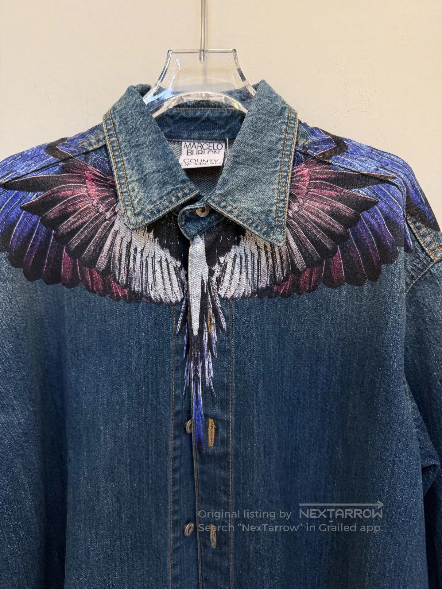 Marcelo Burlon Marcelo Burlon Denim Shirt. Size US M / EU 48-50 / 2 - 3 Thumbnail