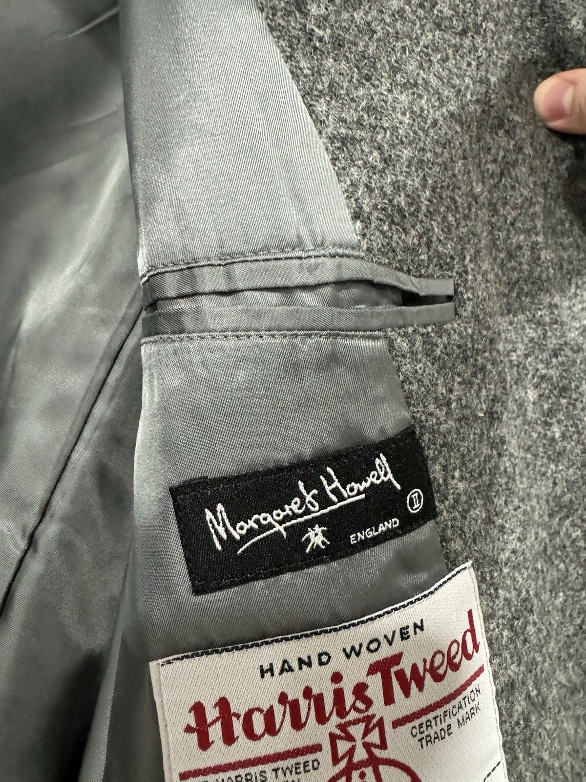 Margaret Howell Margaret Howell x Harris Tweed Wool Coat Grey Women's M Size XS / US 0-2 / IT 36-38 - 7 Thumbnail