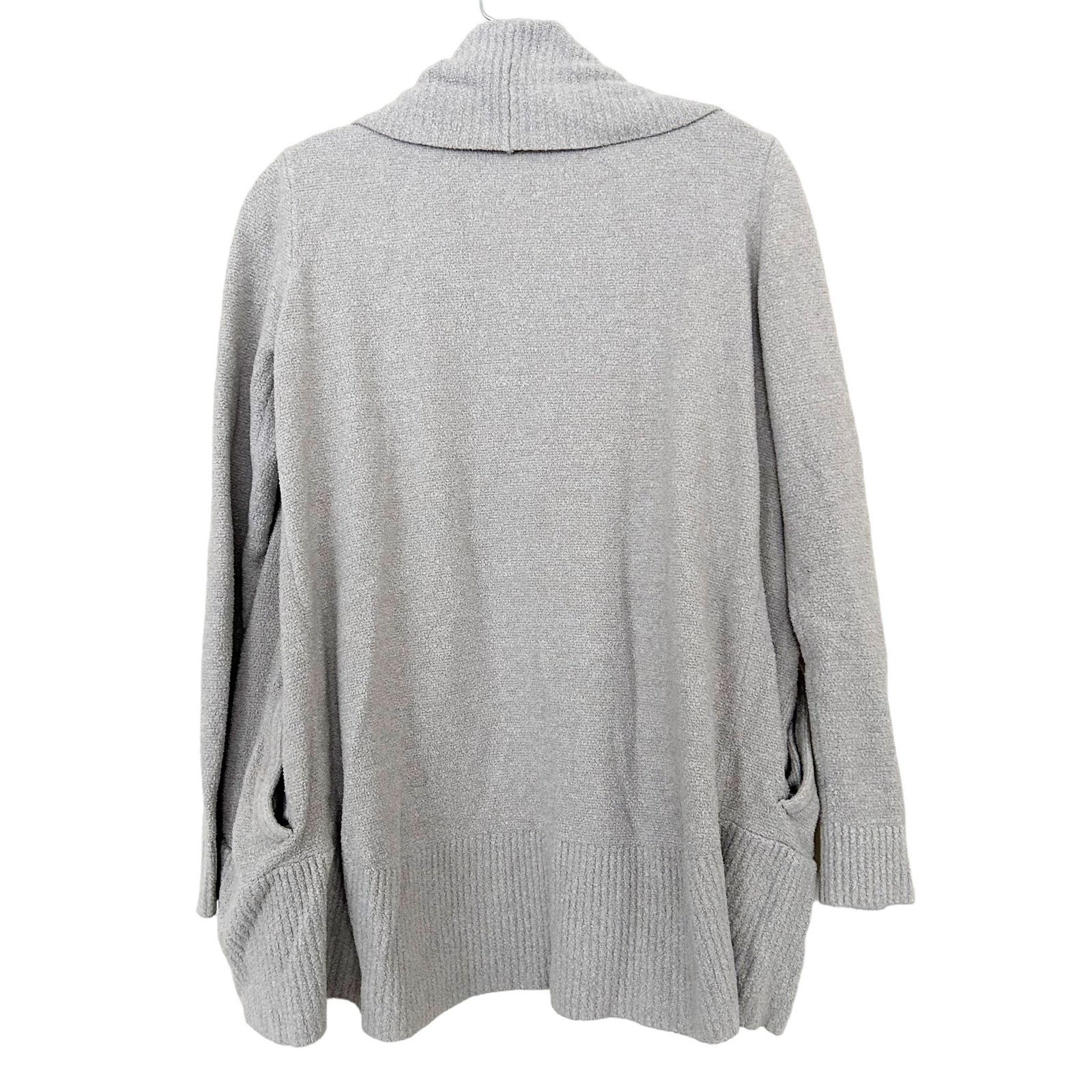 Other Barefoot Dreams Cozychic Lite Gray Circle Cardigan Sz M Size M / US 6-8 / IT 42-44 - 5 Thumbnail