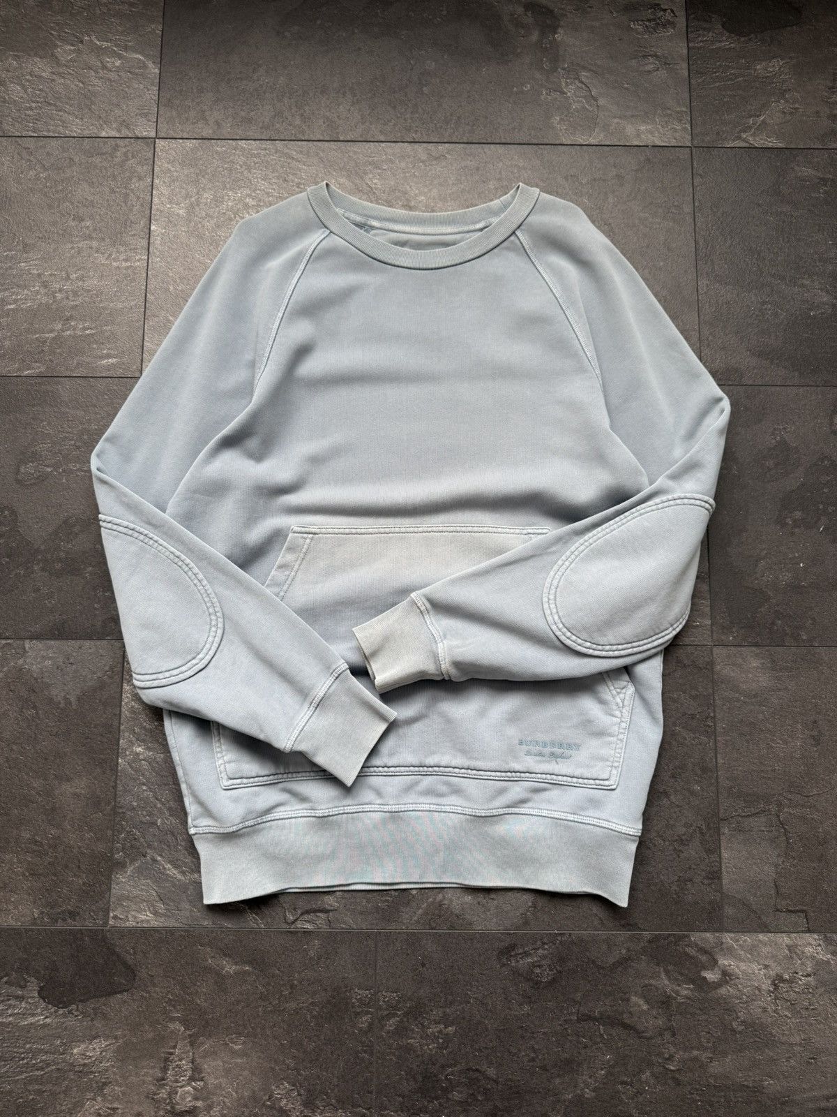 Burberry × Vintage Vintage Burberry blue sweatshirt Size US S / EU 44-46 / 1 - 1 Thumbnail
