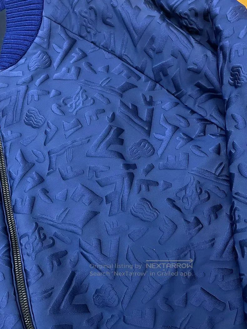 Fendi Fendi Blue Double-Sided Cotton Jacket, One Side Glossy and Size US L / EU 52-54 / 3 - 3 Thumbnail